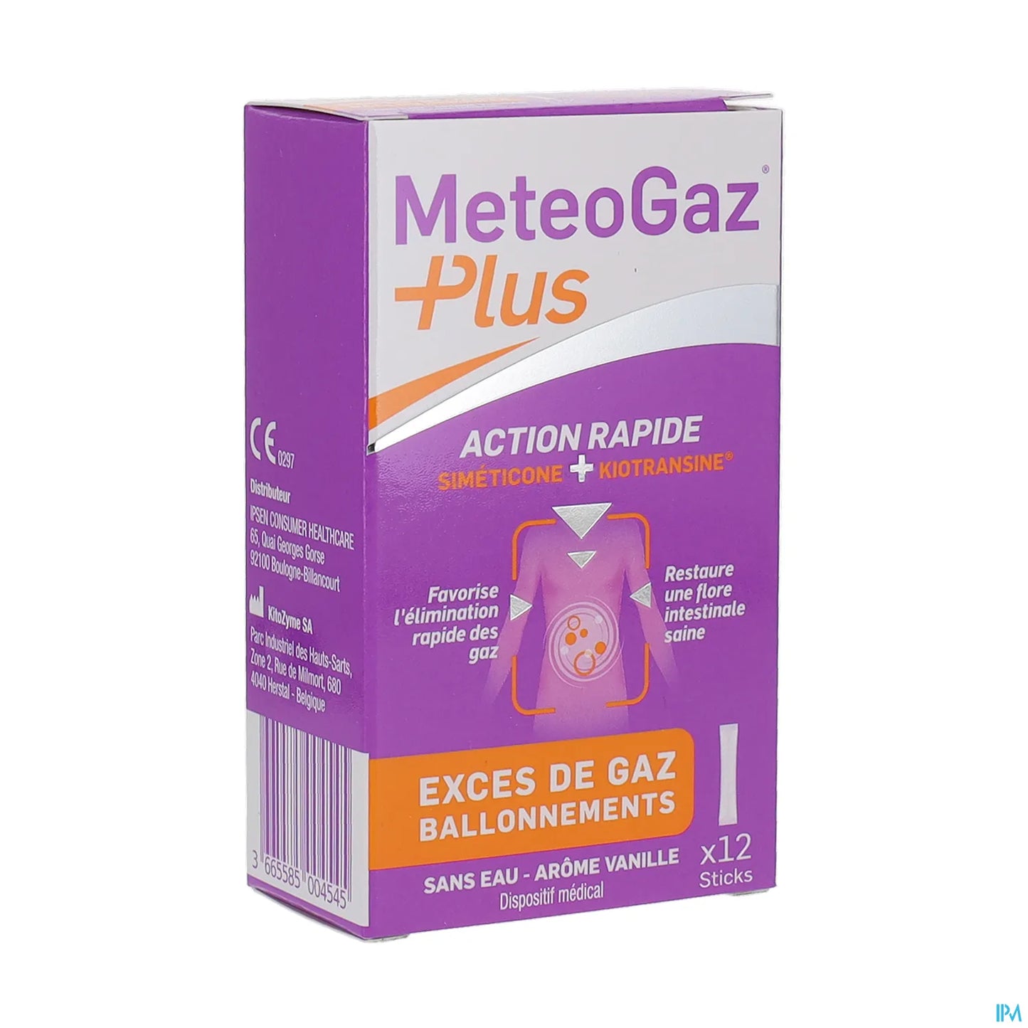 Meteogaz Plus Stick Poudre Orodispersible 12 sticks de 2 g