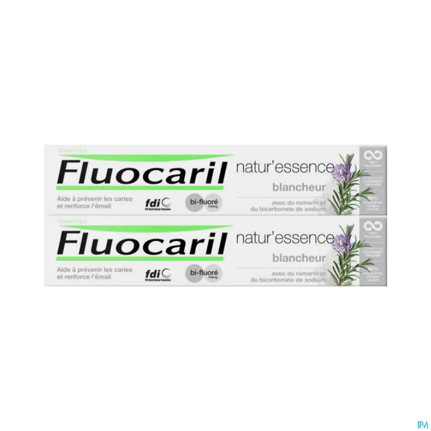 Natur'Essence Dentifricio Sbiancante Rosmarino Bicarbonato di Sodio 2x75ml