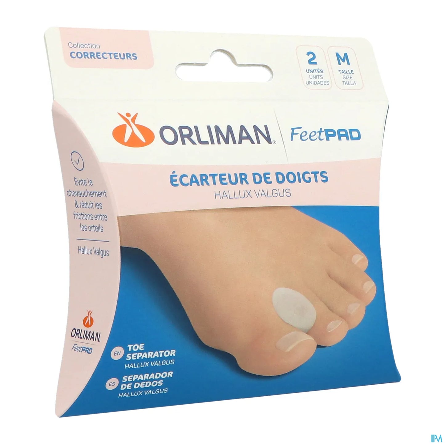 SM Europe FeetPad Ecarteur de Doigts Hallux-Valgus Taille M