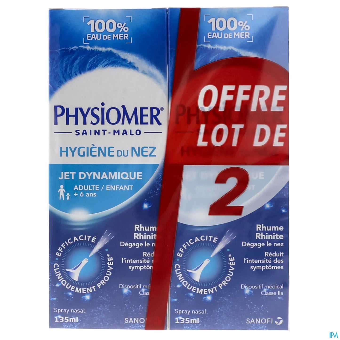 Hygiène Du Nez Jet Dynamique 2x135ml