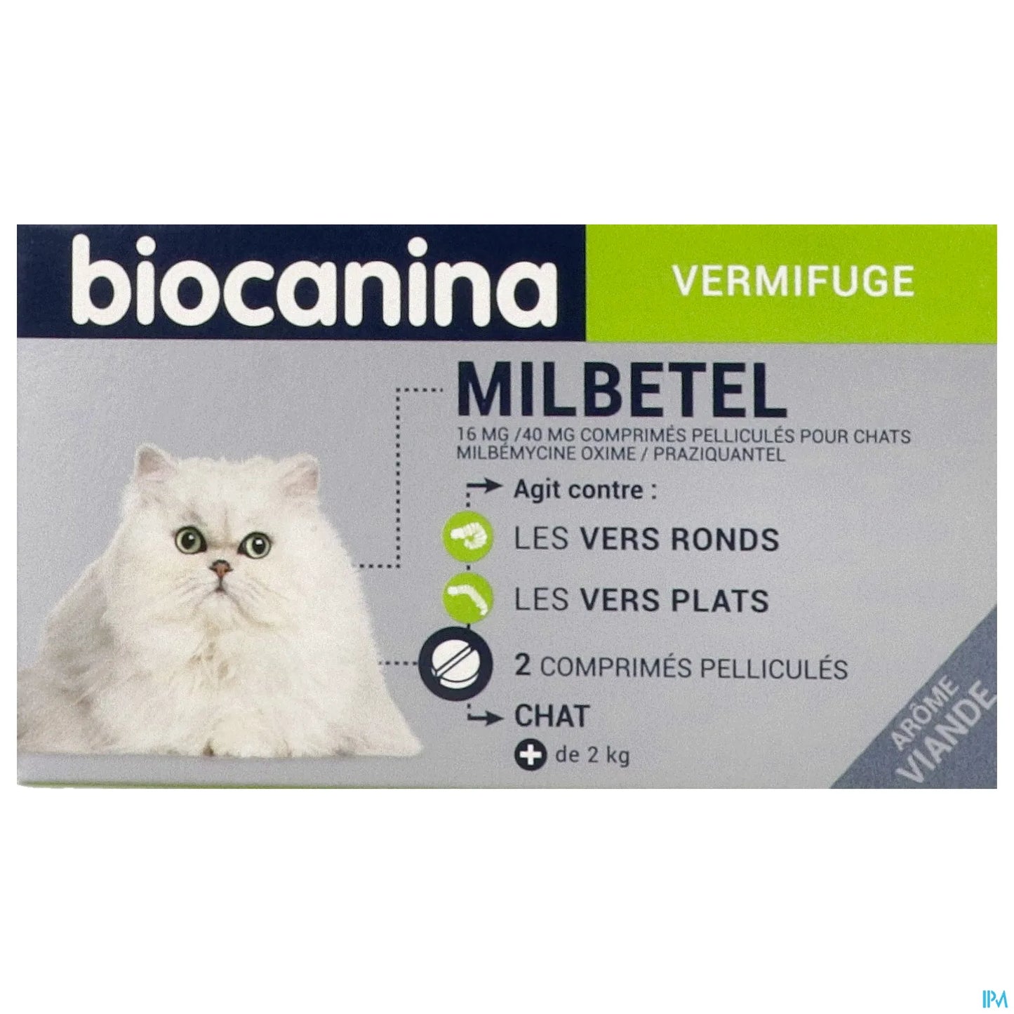 Milbetel Wormer 16 mg/40 mg per gatti 2 compresse