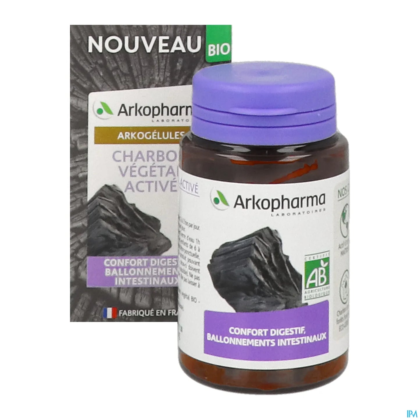 Arkogélules BIO Activated Vegetable Charcoal 40 Capsules