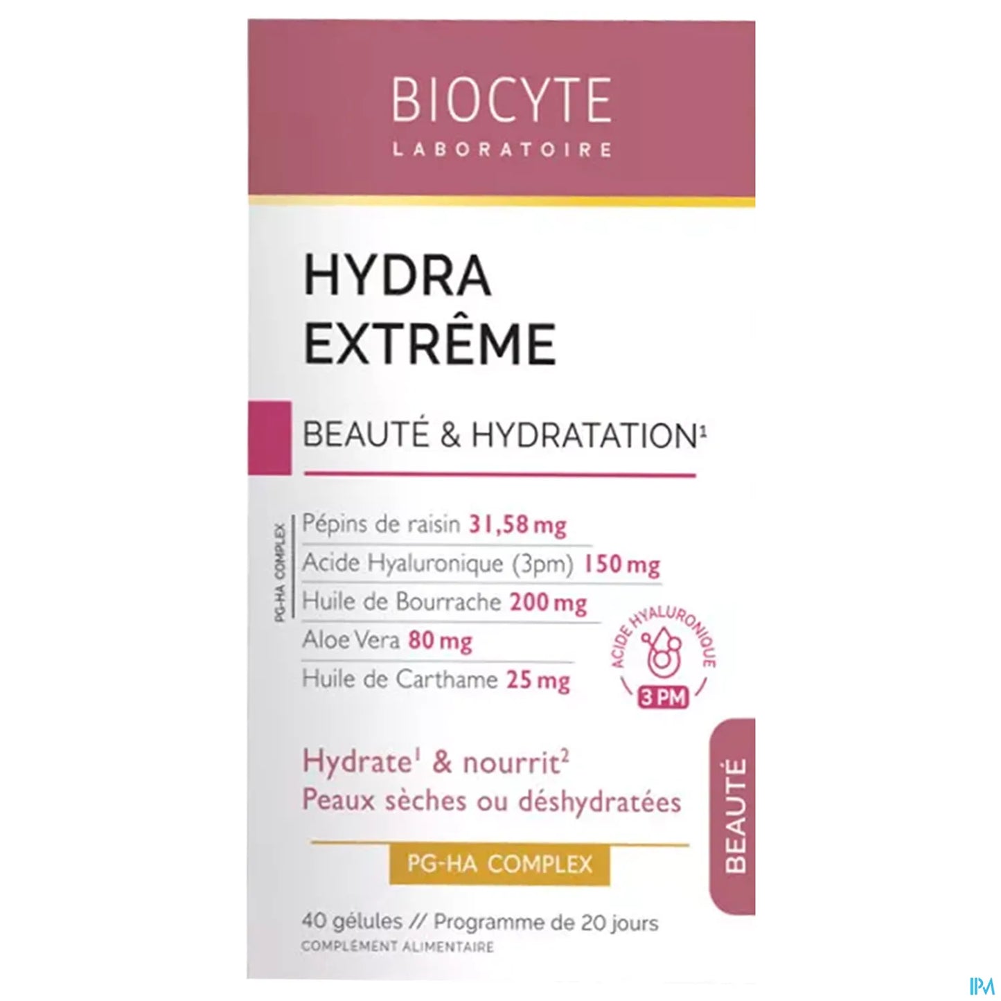 Hydra Extrême Beauté et Hydratation 40 Gélules
