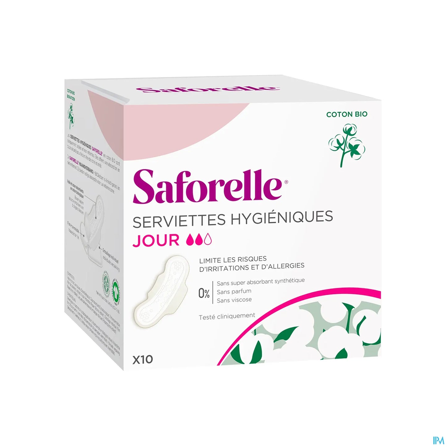 Coton Protect Serviettes Hygiéniques Jour x10