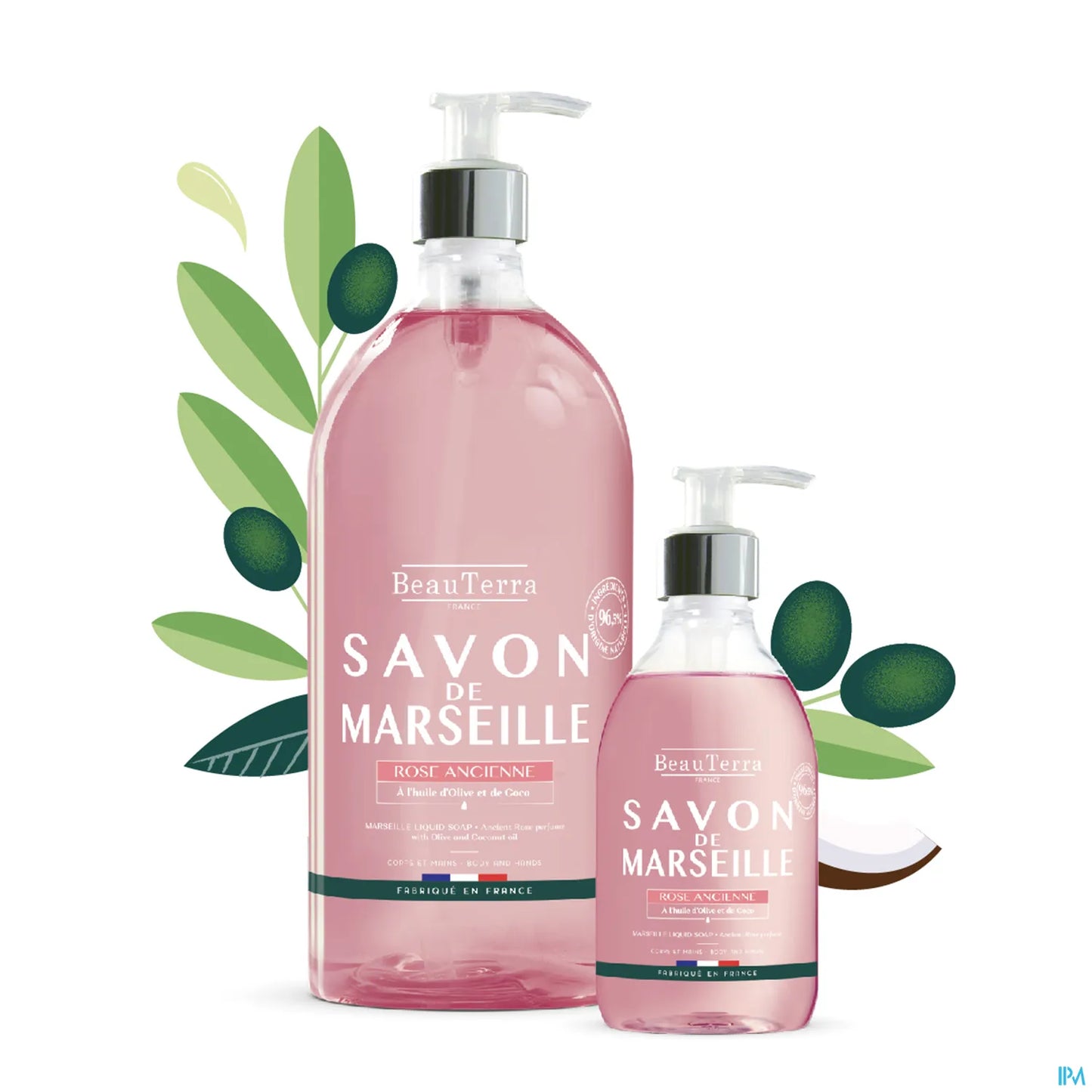 Savon Liquide Marseille Rose Ancienne 1 L