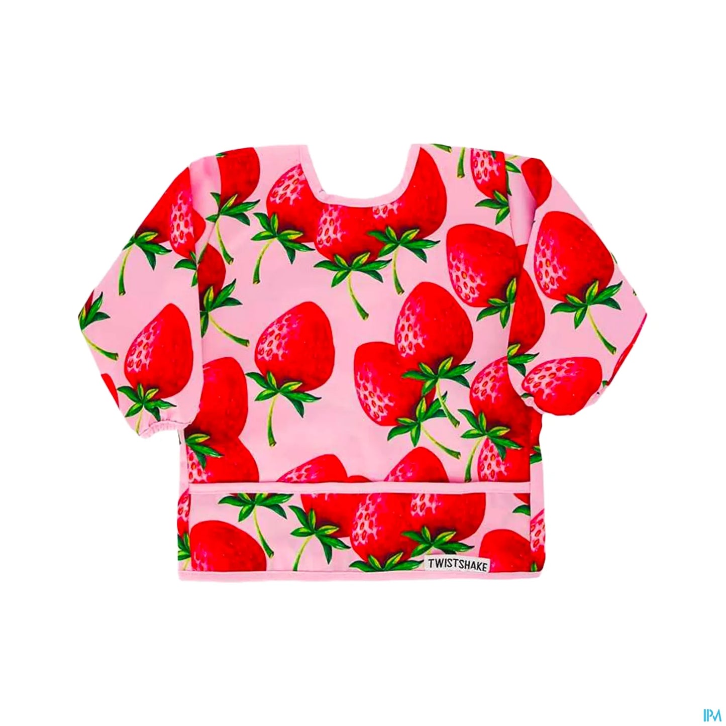 Twistshake Bavoir à Manches Fraise