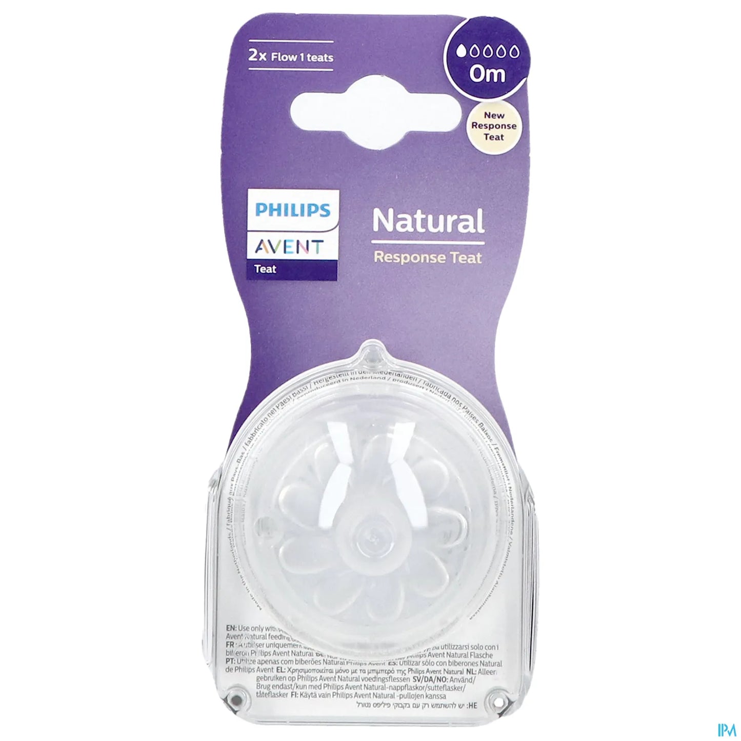 Tettarella Philips Avent Natural Response T1 X2 0m+ SCY961/02