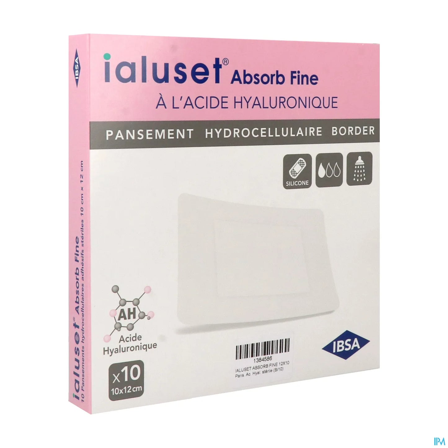 Absorb Fine Pansement Hydrocellulaire 12x10 cm Boîte de 10