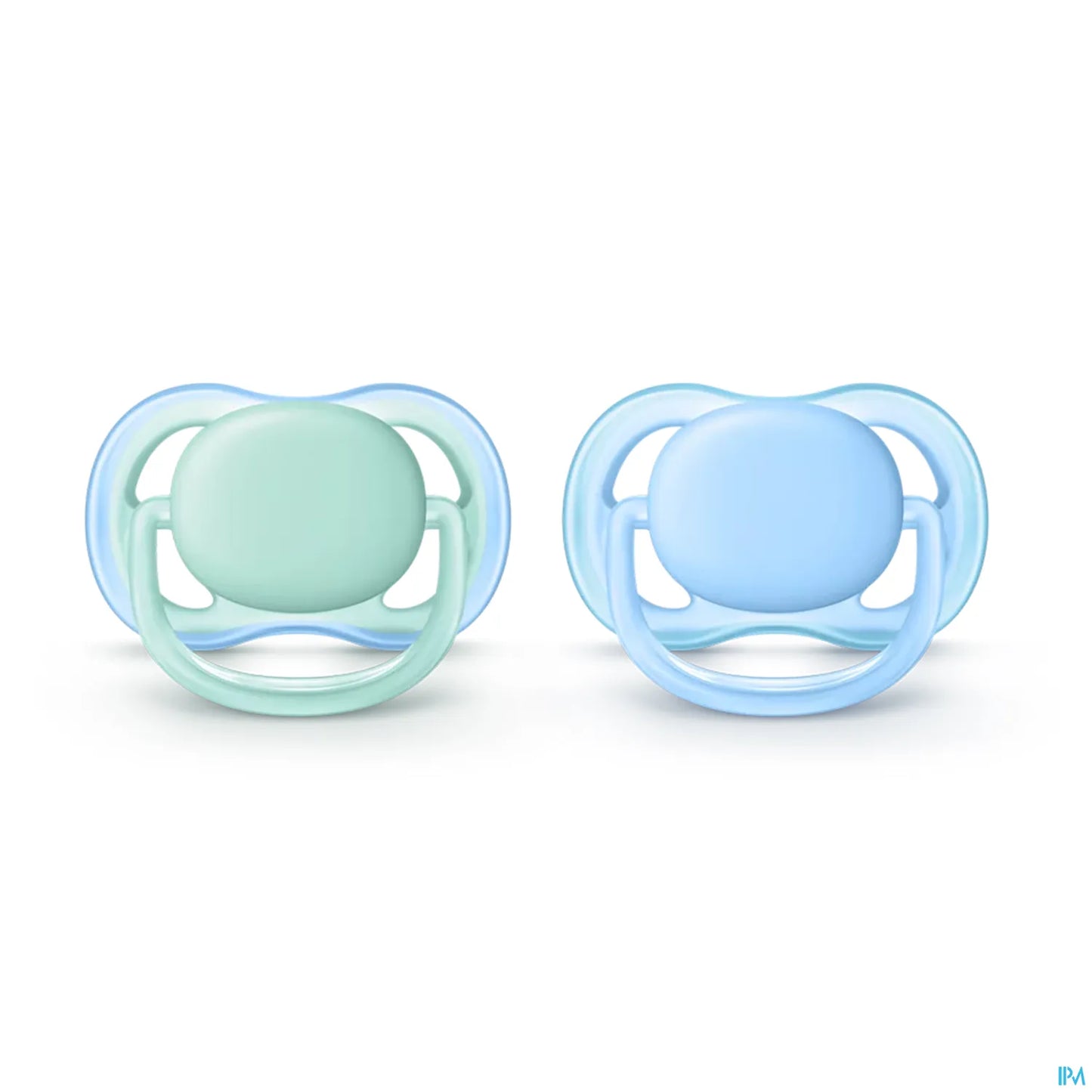 Avent Sucette Ultra Air Bleu Vert 0 à 6 Mois 2 unités