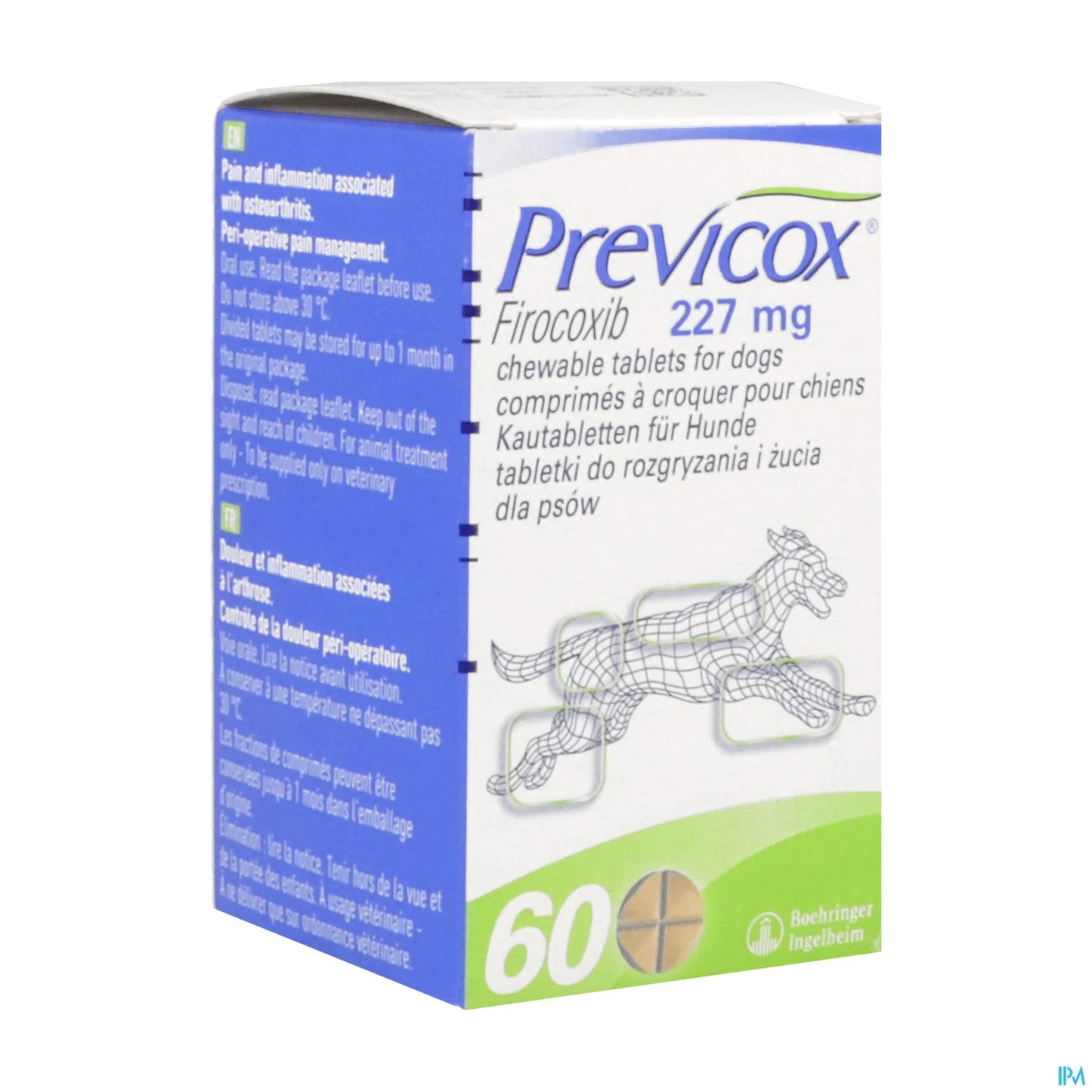Previcox Comprimés à Croquer 227 mg Chien Boite de 60