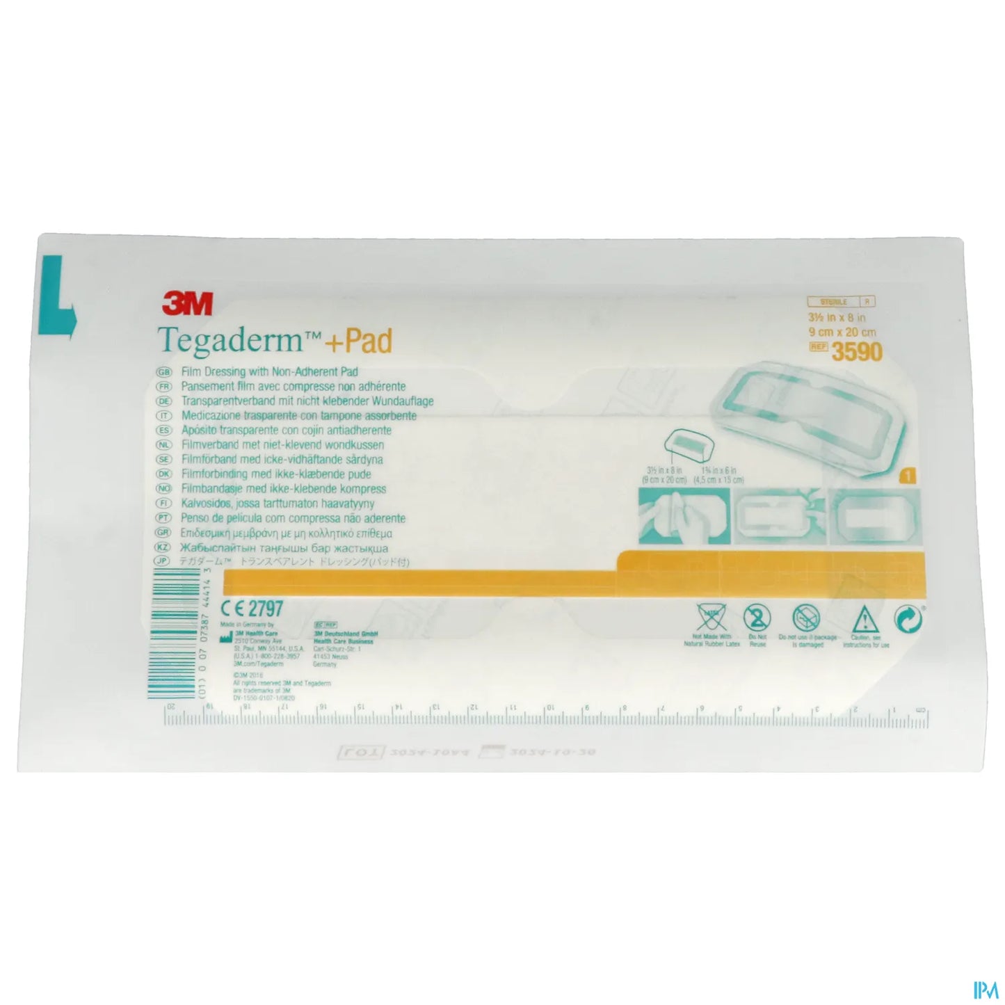 Pad Pansement Transparent Stérile 9x20cm B/5