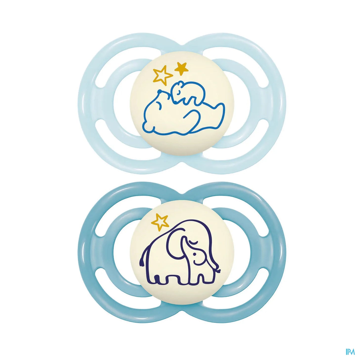 Lot de 2 Sucettes Silicone Perfect Nuit +6 Mois