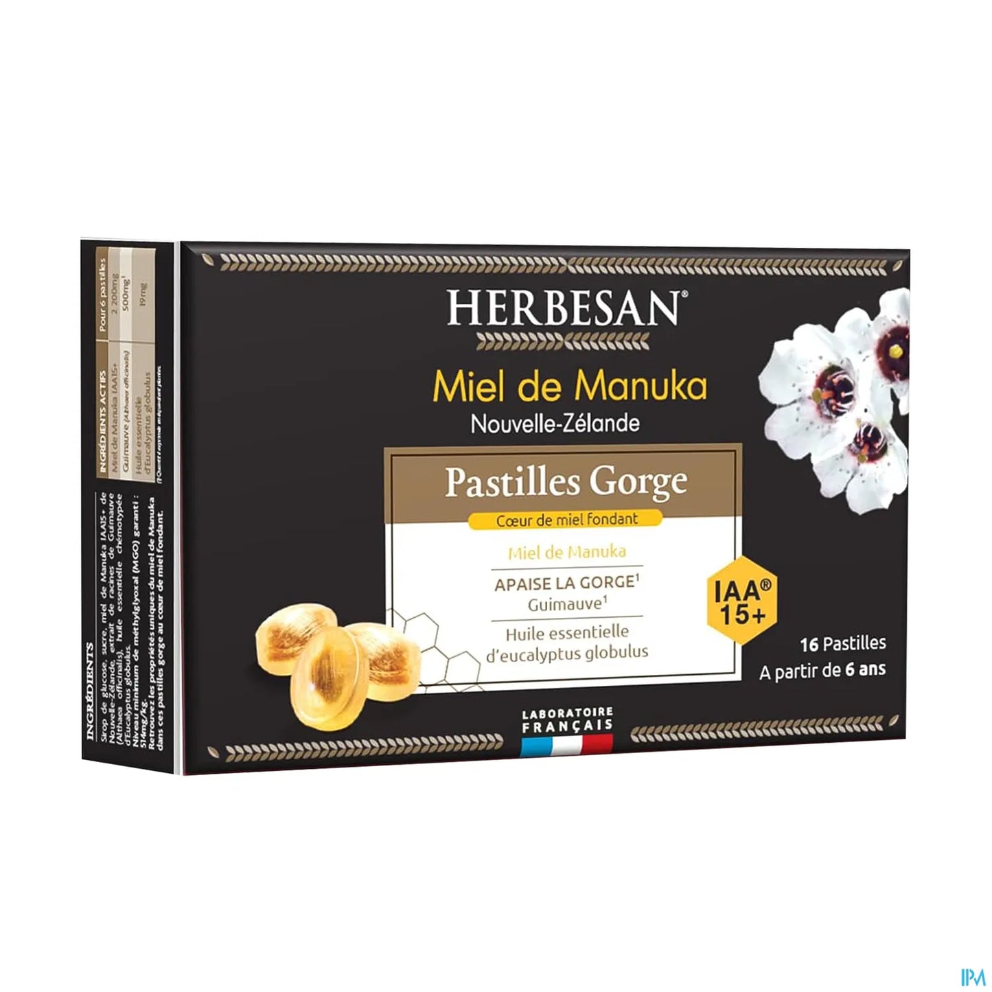 Pastilles Manuka Cœur Fondant 16 unités
