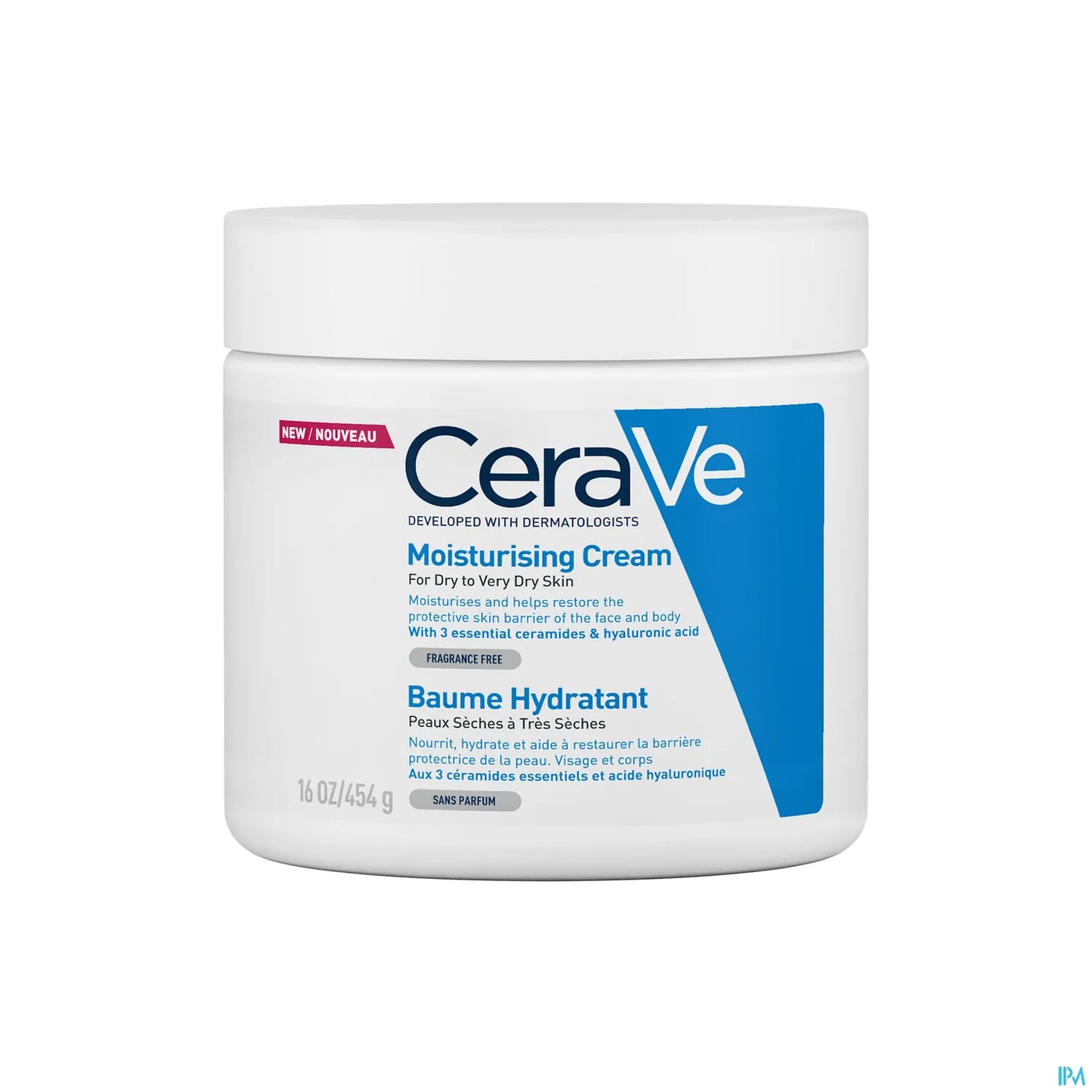 Crème Hydratante Peaux Sèches à Très Sèches 454g