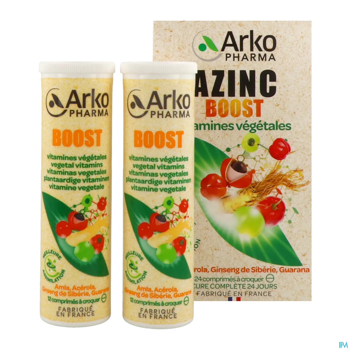 Azinc Boost Vitamines Végétales 24 Comprimés à Croquer