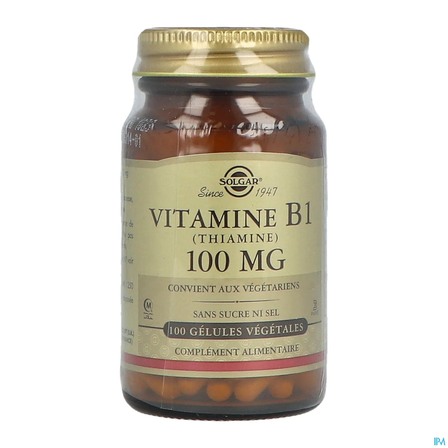 Vitamine B1 100 mg 100 Gélules Végétales