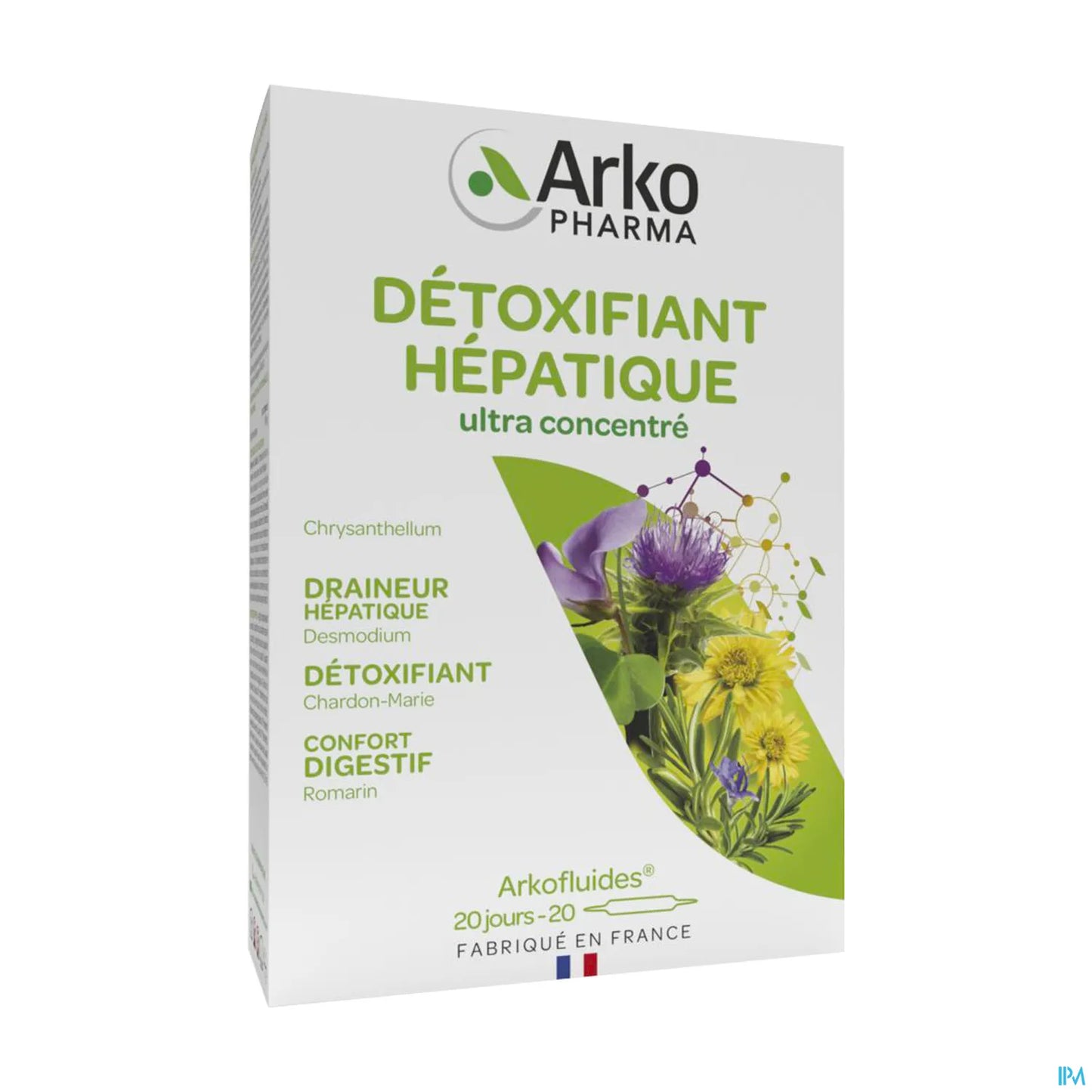 Détoxifiant Hépatique 20 Ampoules de 10 ml