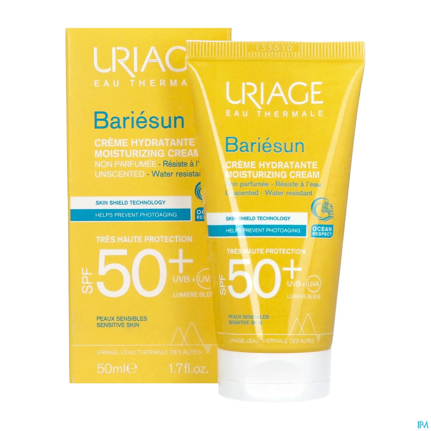 Bariésun Crème Hydratante Technologie Bouclier Cutané SPF50+ Sans Parfum 50ml