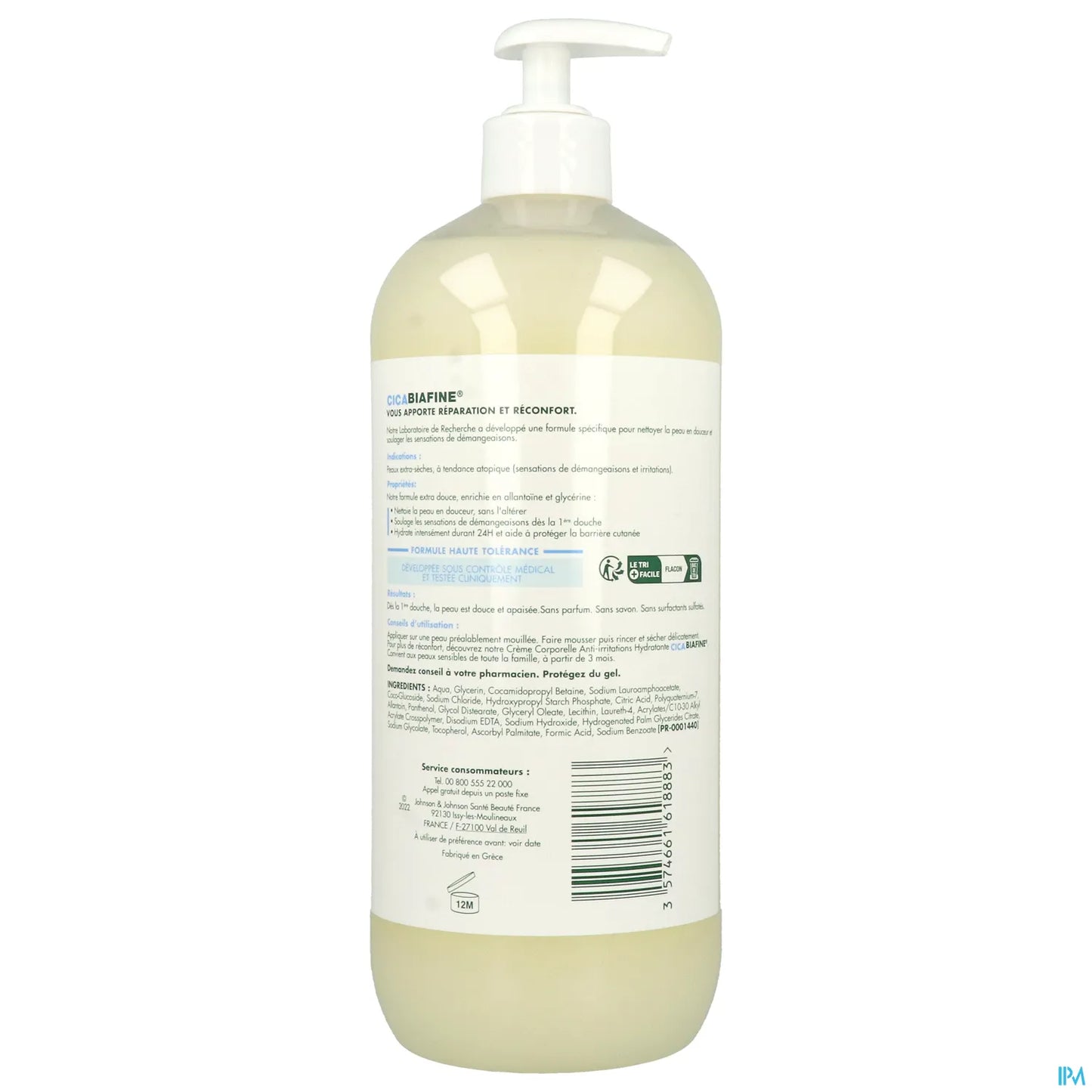 Cicabiafine Soothing Anti-Irritation Shower Cream 1 Liter