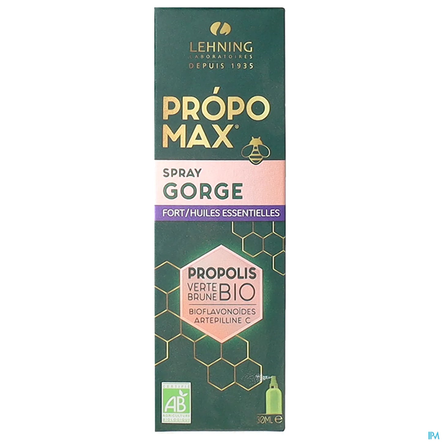 Propomax Spray Gorge Fort Huiles Essentielles 30ml