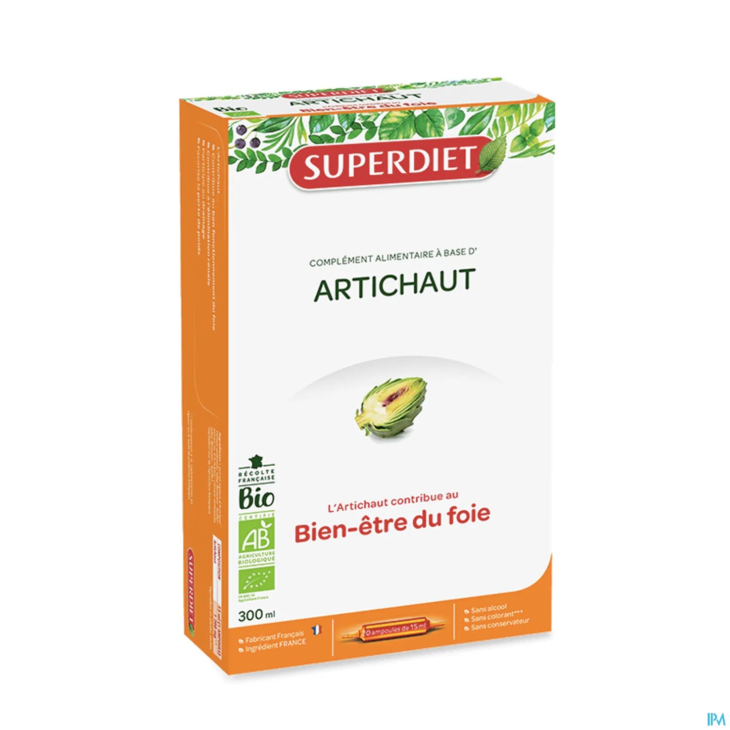 Artichaut Bio 20 Ampoules de 15ml