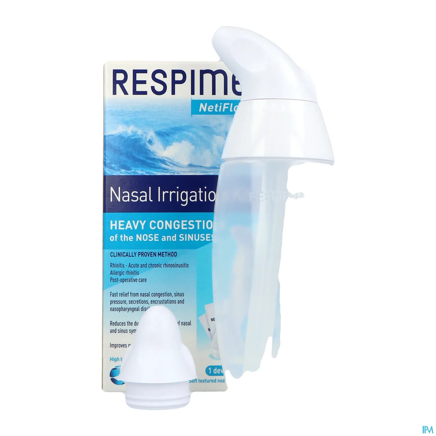 Laboratoire de la Mer Respimer NetiFlow Kit d'Irrigation Nasale 1 Dispositif 6 Sachets