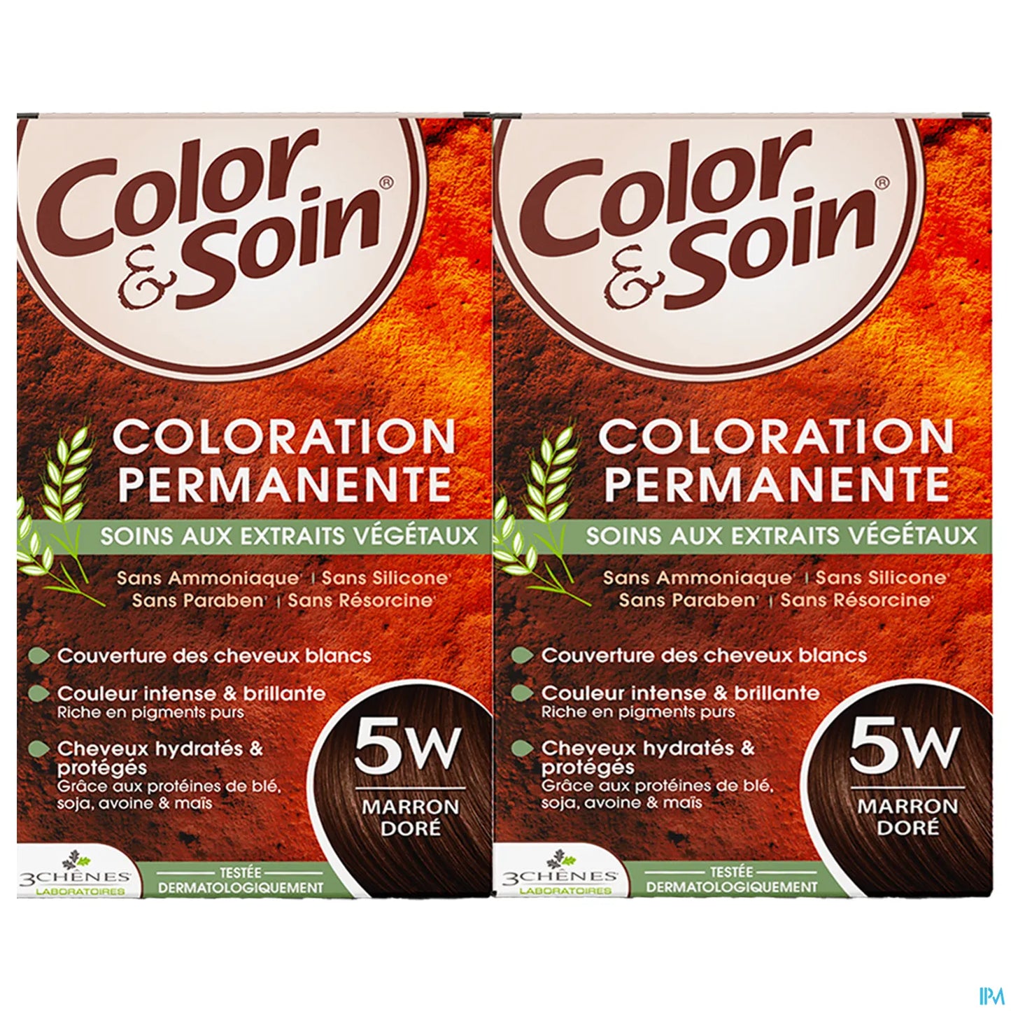 3 Chênes Color & Soin Coloration Marron Doré 5W