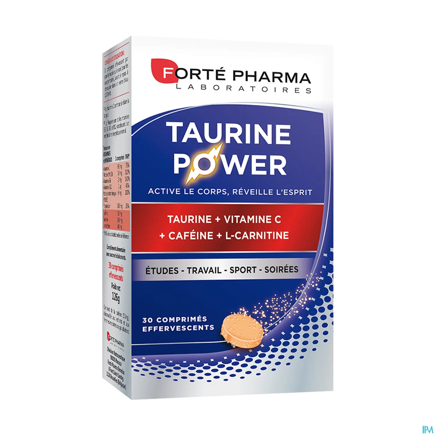 Taurine Power Effervescent Tablets 30 units