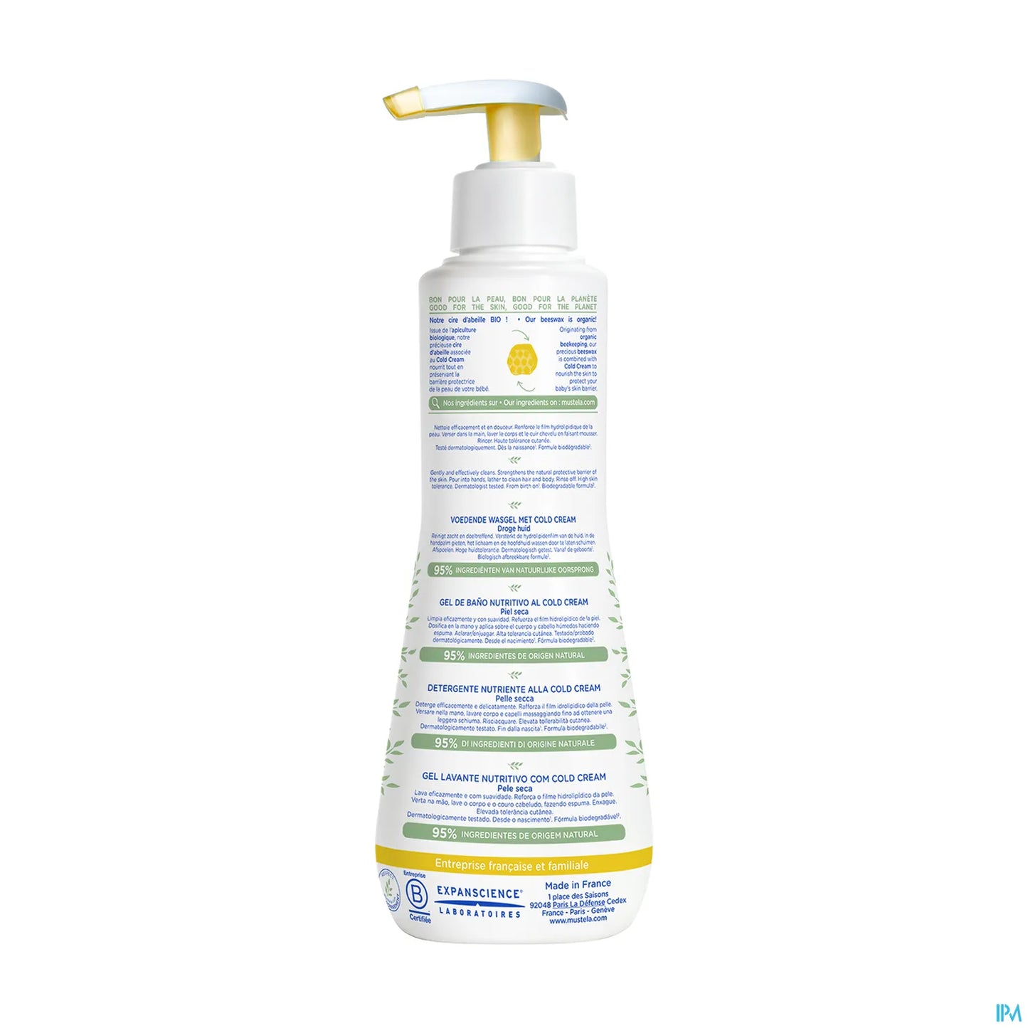 Gel detergente nutriente per pelli secche con crema fredda 300 ml