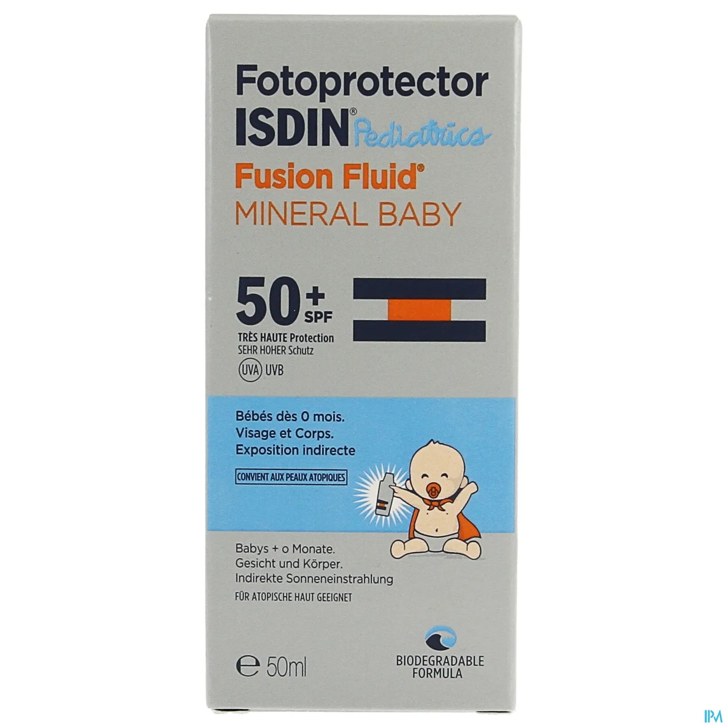 Fotoprotector Pediatrics Fusion Fluid Mineral Baby Pediatrics SPF 50+ 50ml