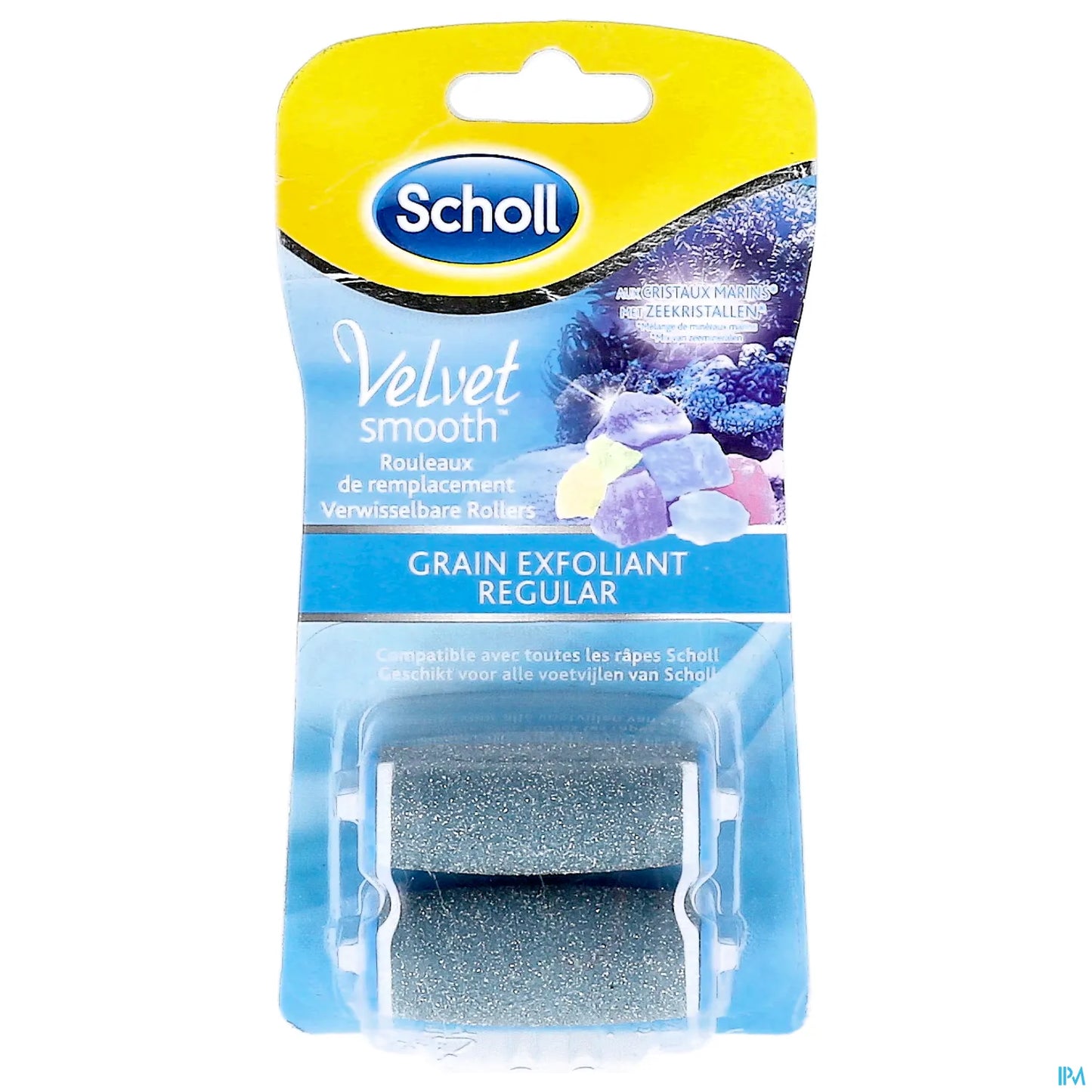 Velvet Smooth Express Pedi Diamond Crystals Esfoliante Grana 2 Rulli di Ricambio