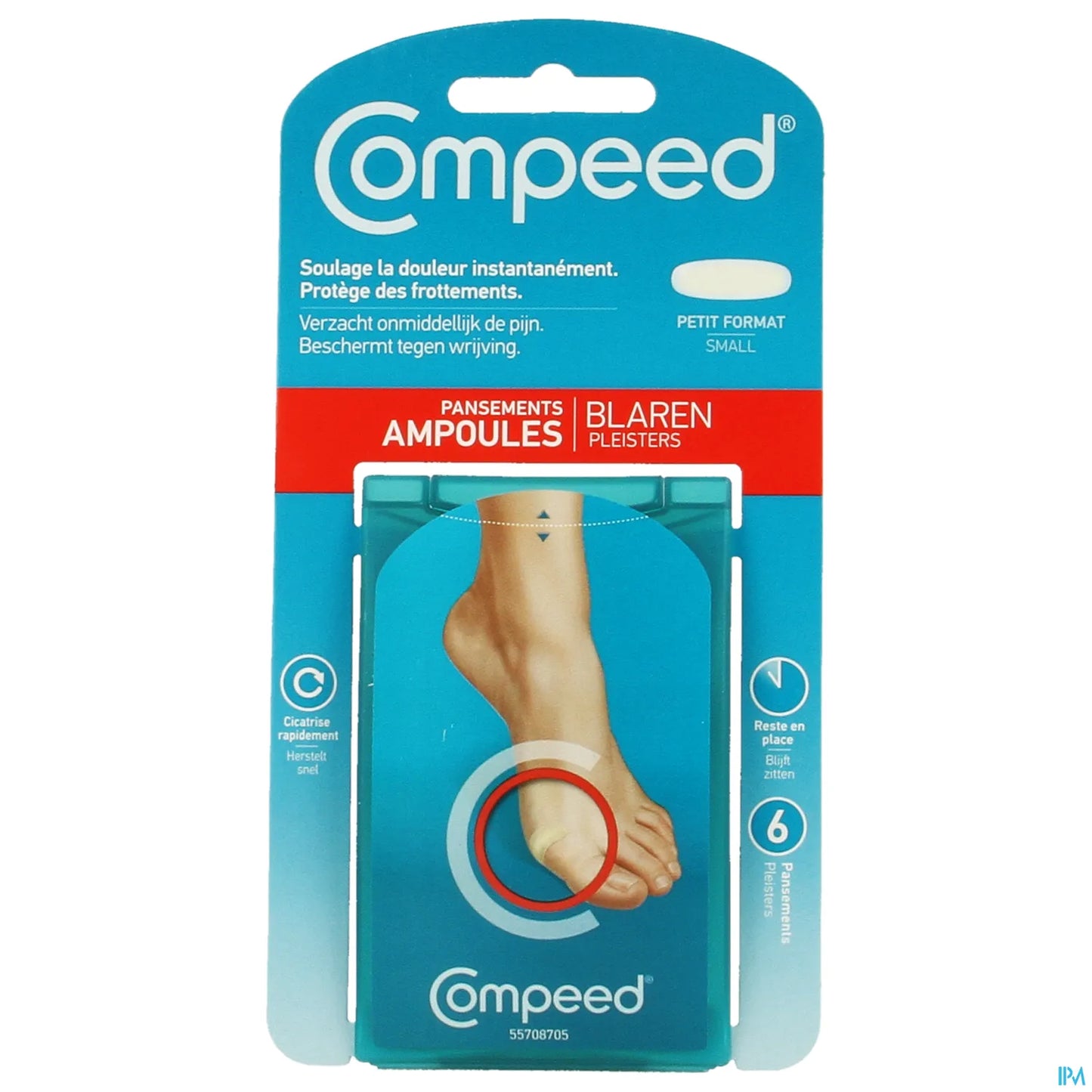 6 Pansements Ampoules Petit Format 2 x 6cm