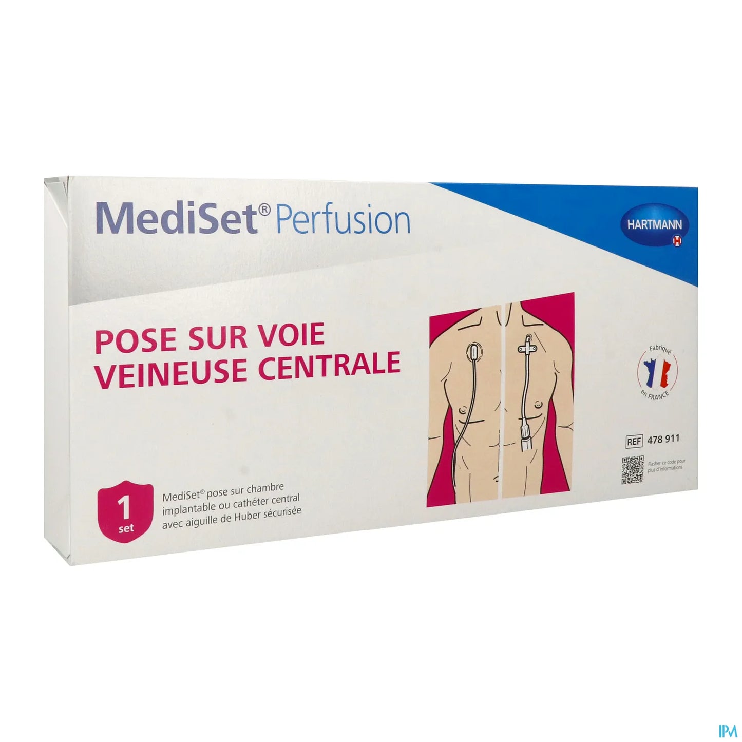 Mediset Perfusion Pose Chambre Implantable Aiguille 20 Gauge