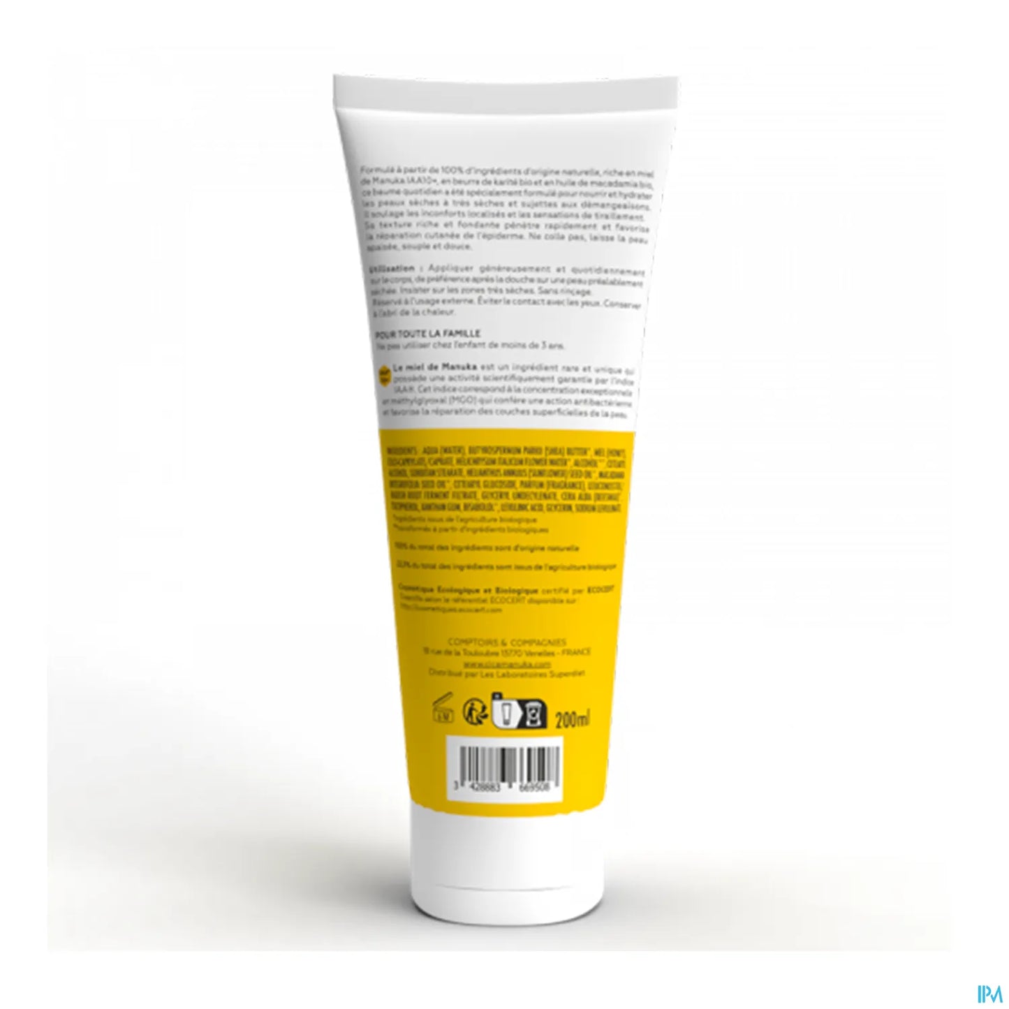 Baume Corps Réparateur Au Miel de Manuka IAA10+ 200ml