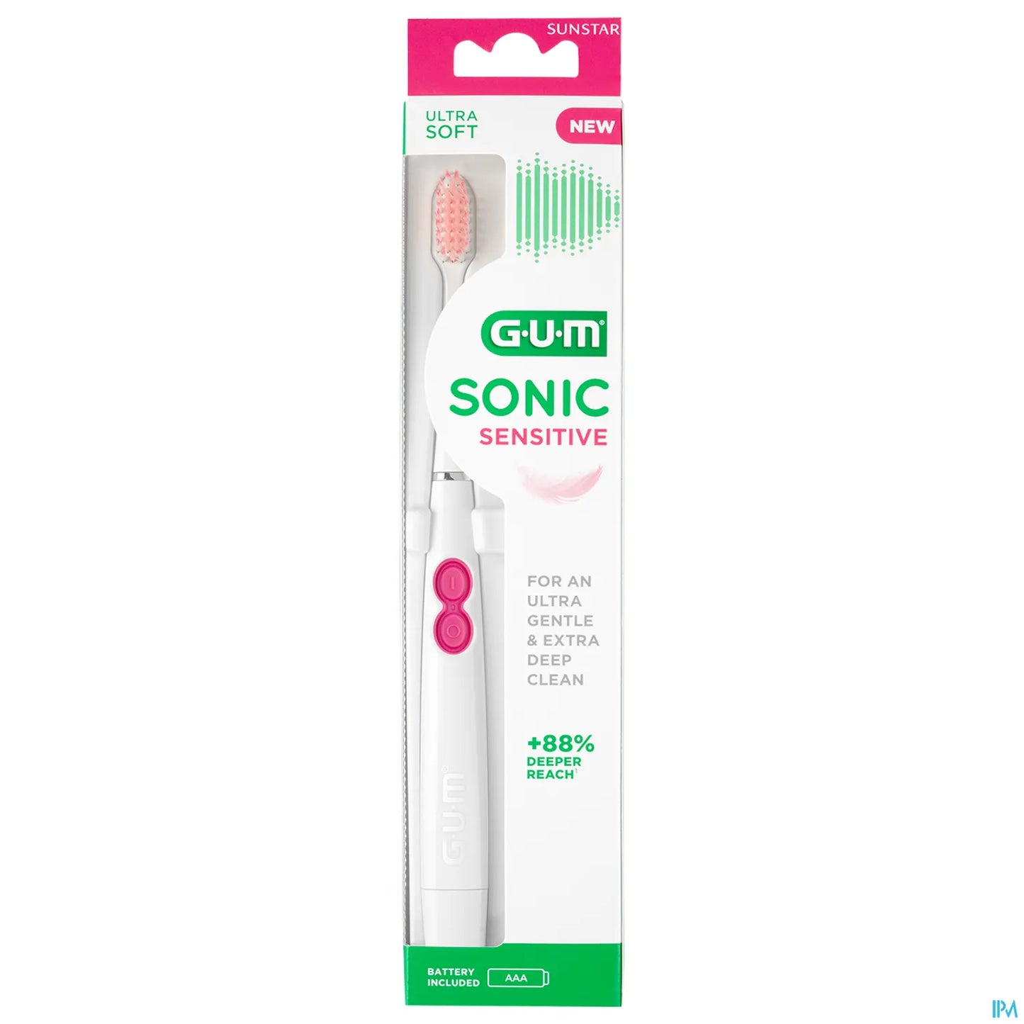Spazzolino elettrico a batteria GUM Sonic Sensitive 4101