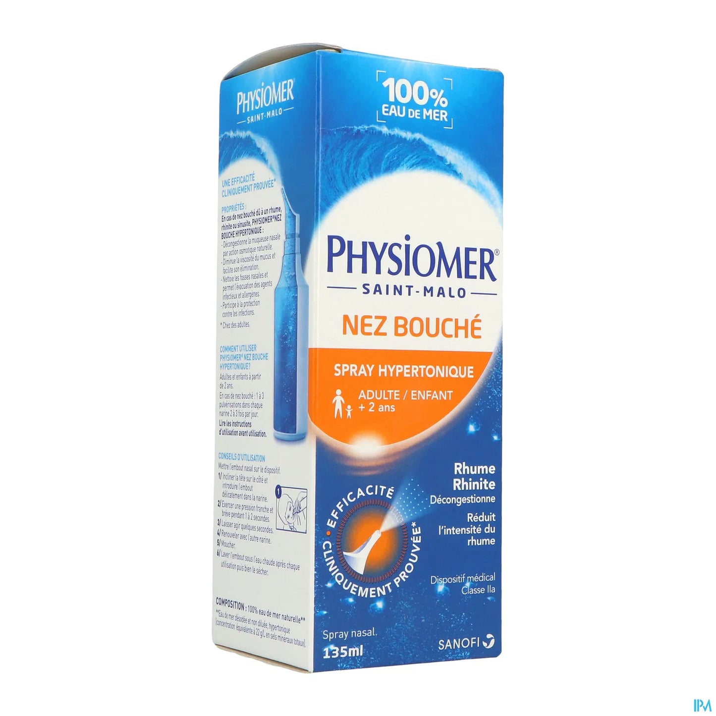 Physiomer Nez Bouché Spray Hypertonique 135ml