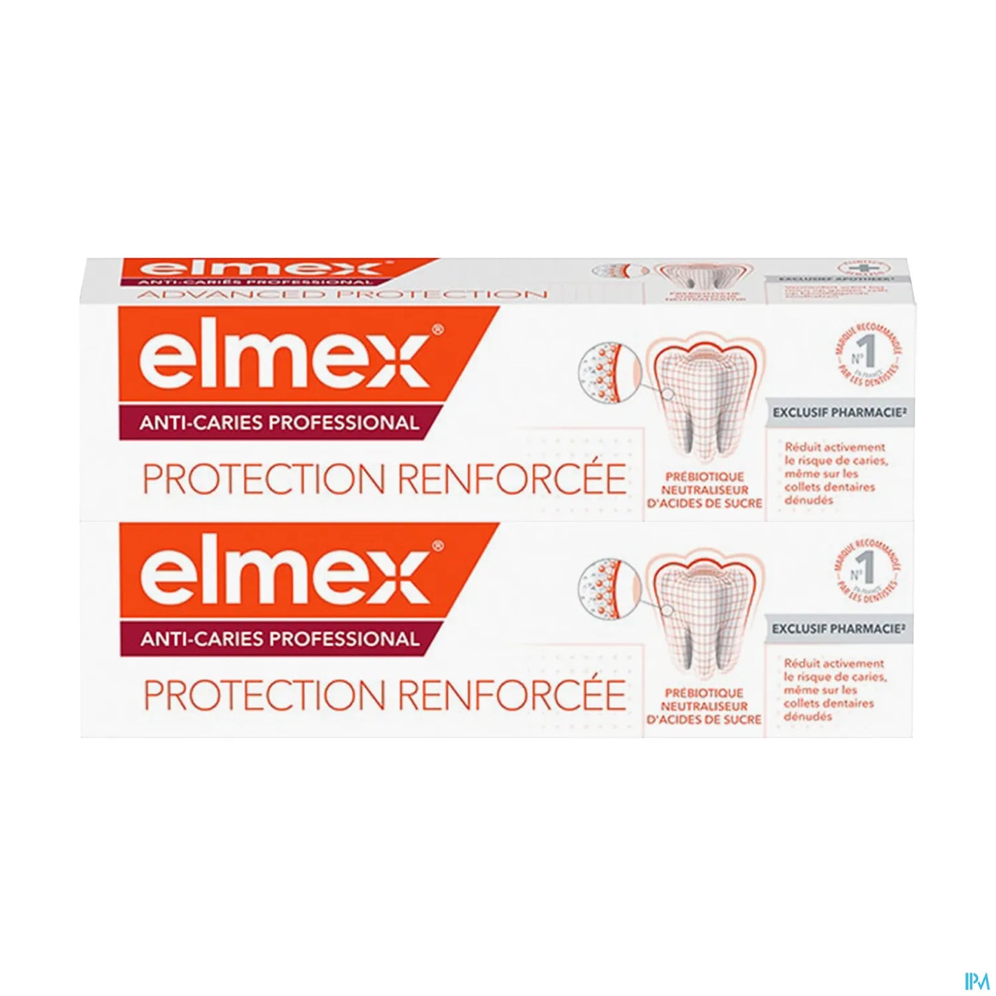 Professional Anti-Cavity Toothpaste Reinforced Protection Pack of 2 x 100ml