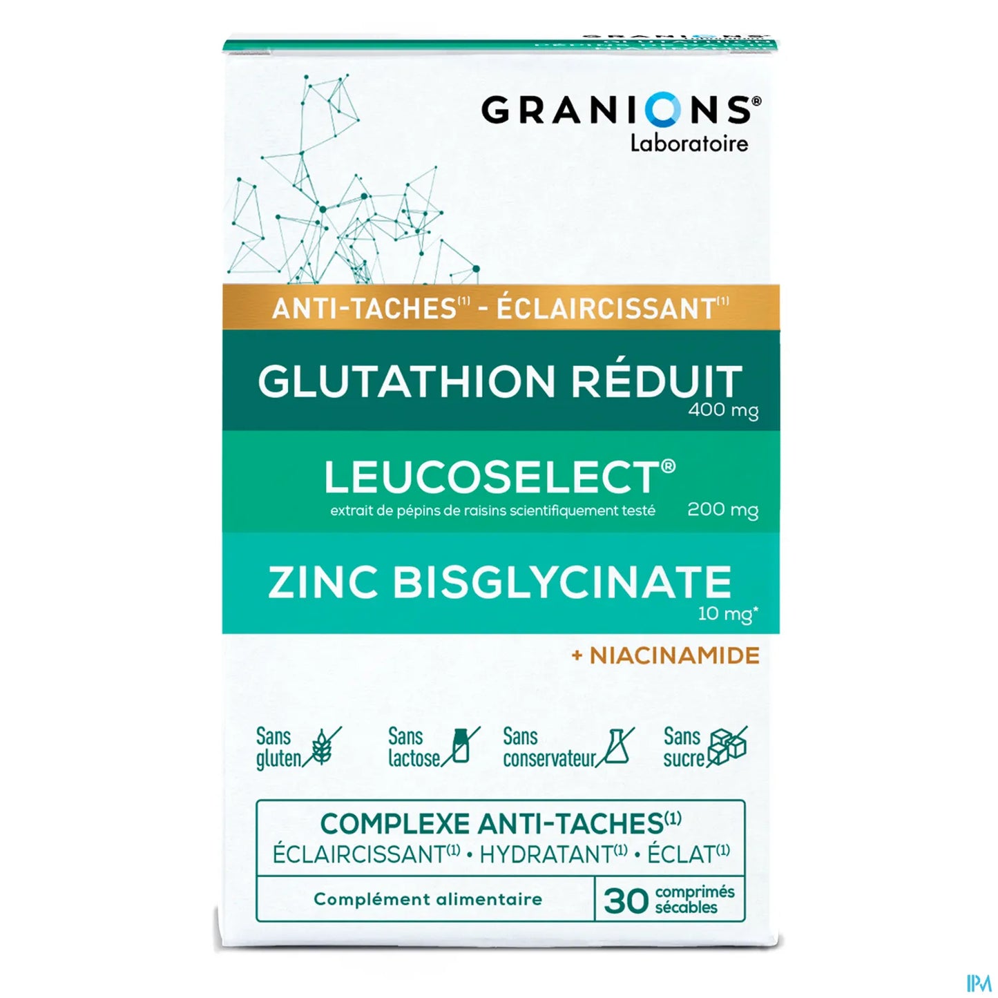 Complexe Anti-Tâches Eclaircissant Éclat et Hydratant 30 Comprimés