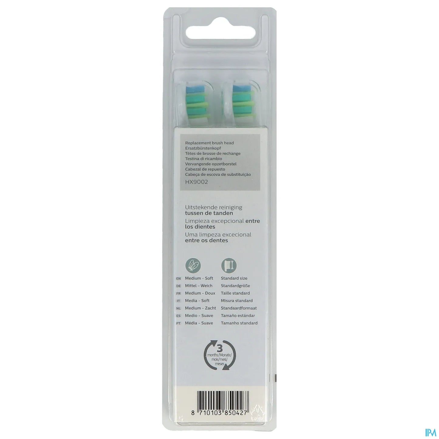 Testine per spazzolino standard Philips Sonicare InterCare HX9002/10 x2