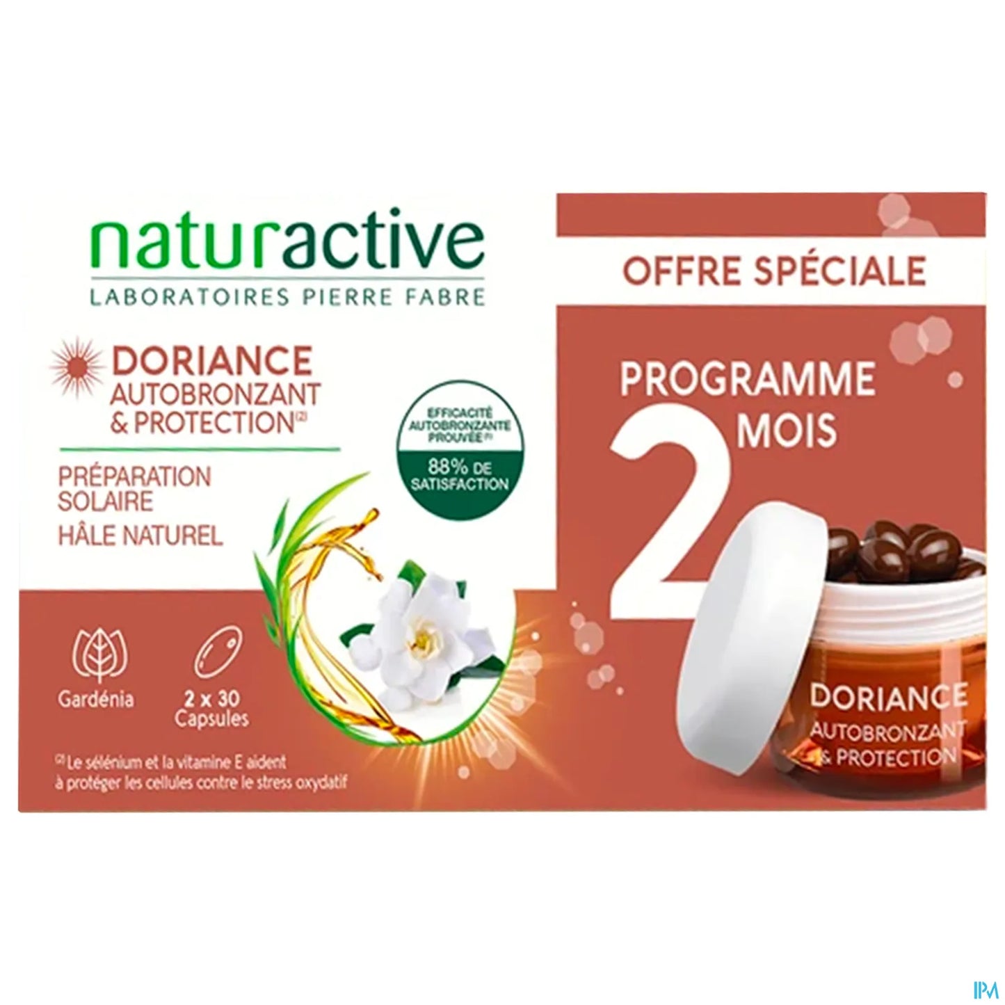 Doriance Autoabbronzante e Protettivo Confezione da 2 x 30 Capsule + Bracciale