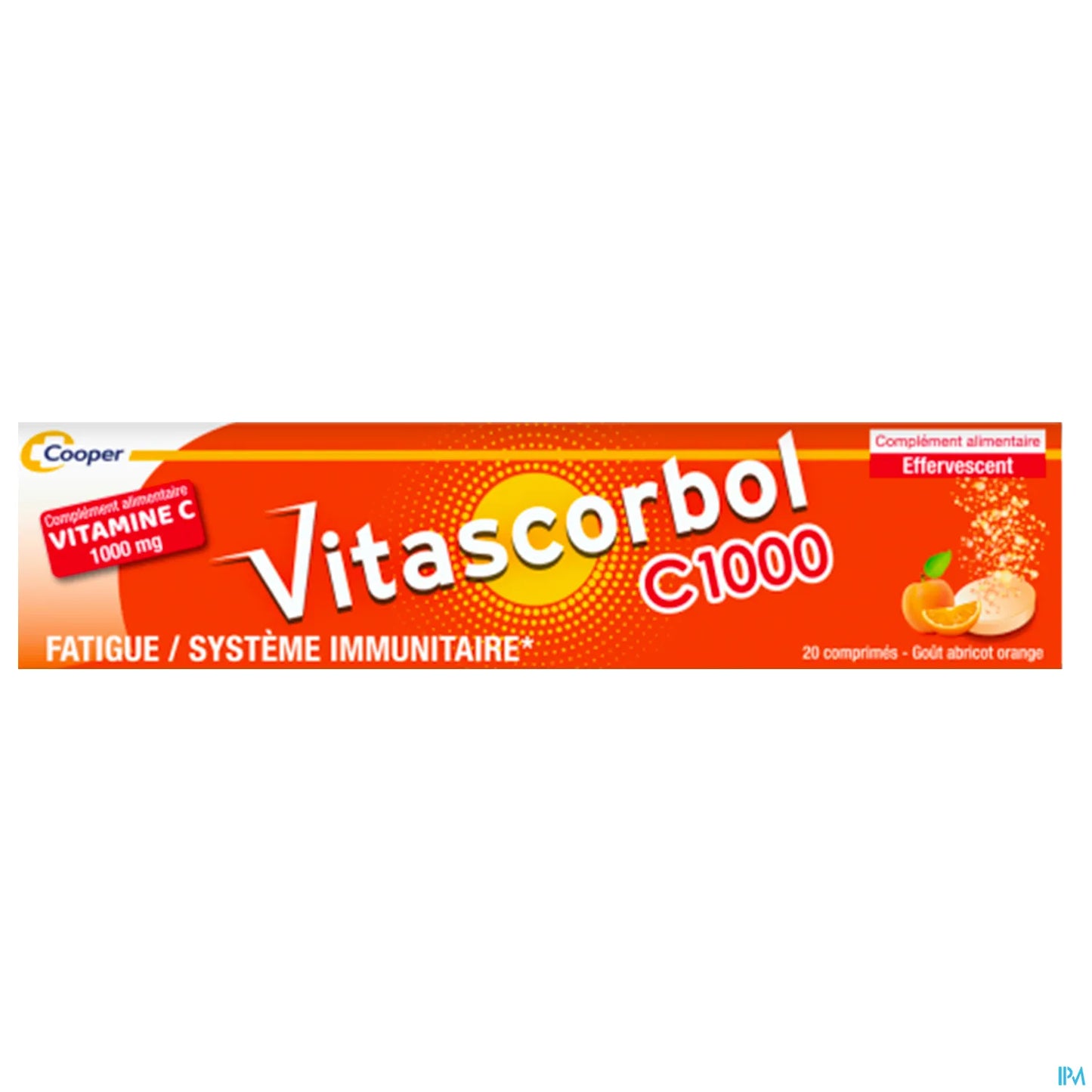 Vitamine C 1000mg 20 Comprimés Effervescents