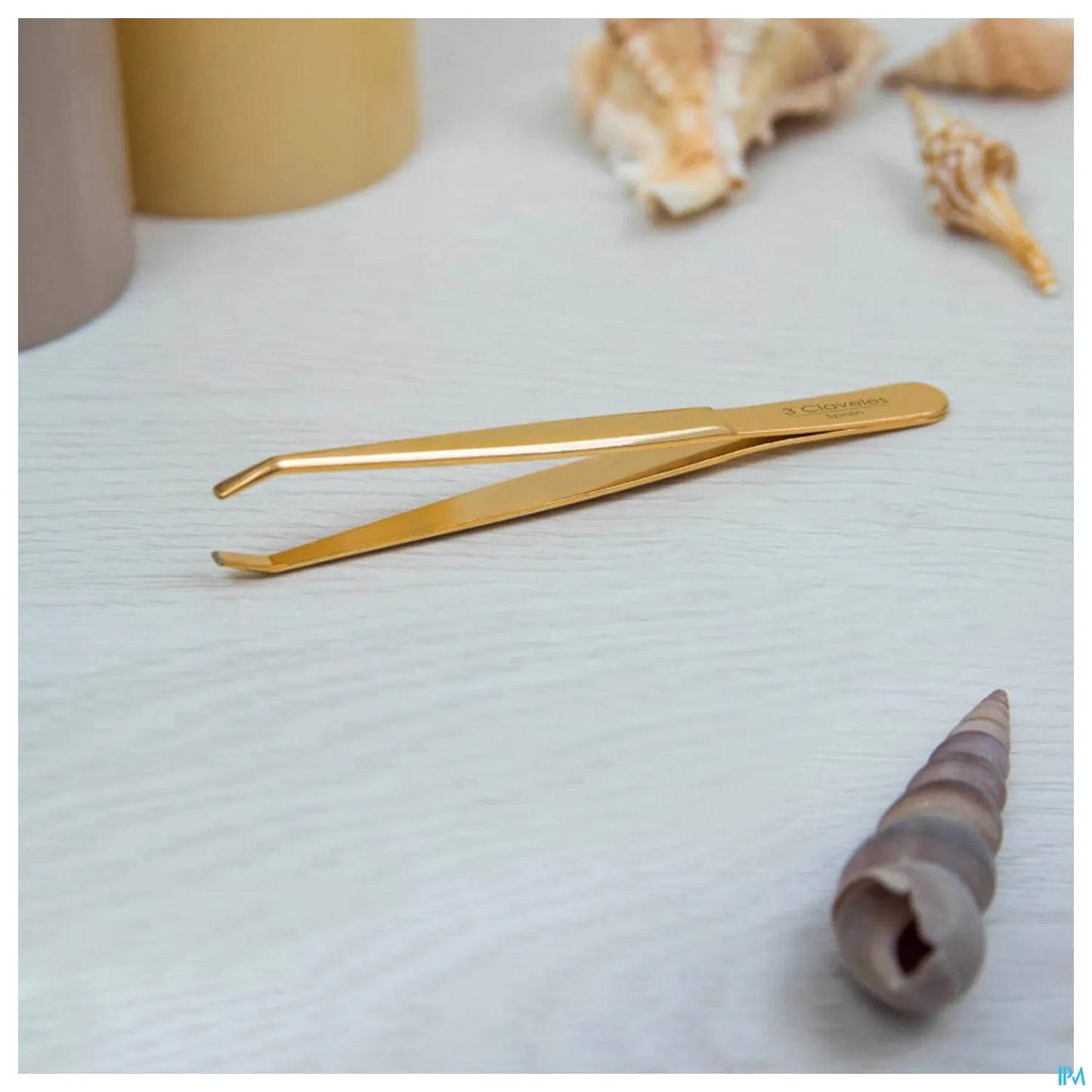 Pince à Épiler Crabe Dorée 9cm