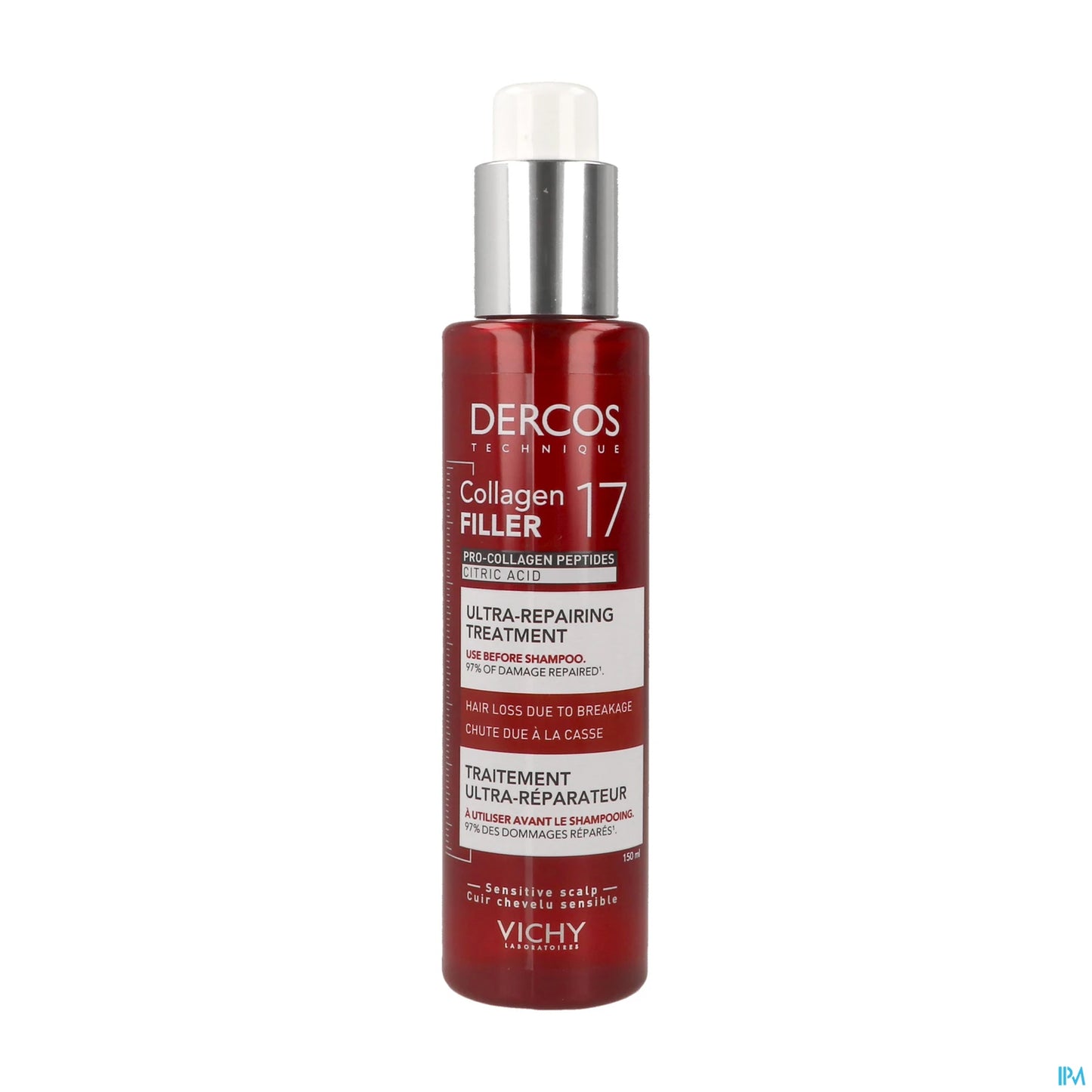 Vichy Dercos Collagen Filler 17 Pré Shampooing 150 mL