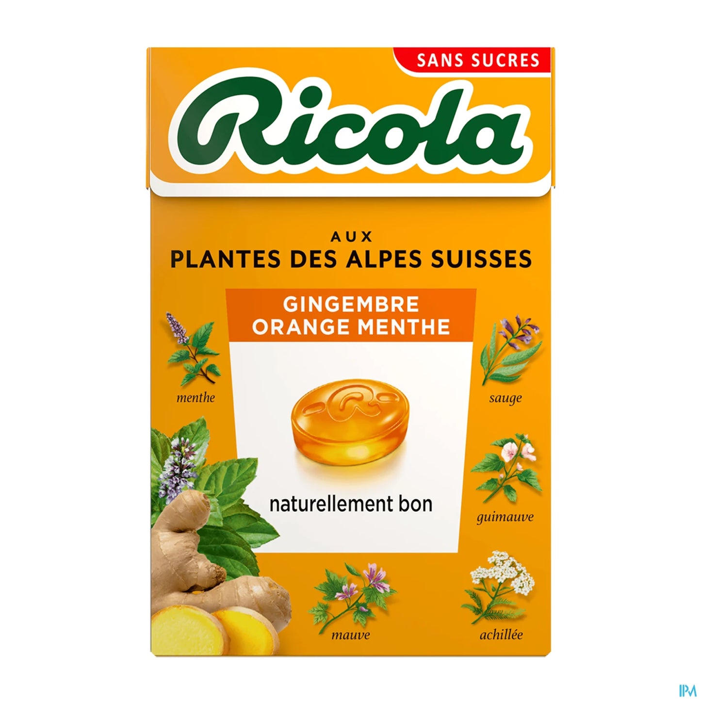 Ricola Bonbon Gingembre Orange Menthe 50 g
