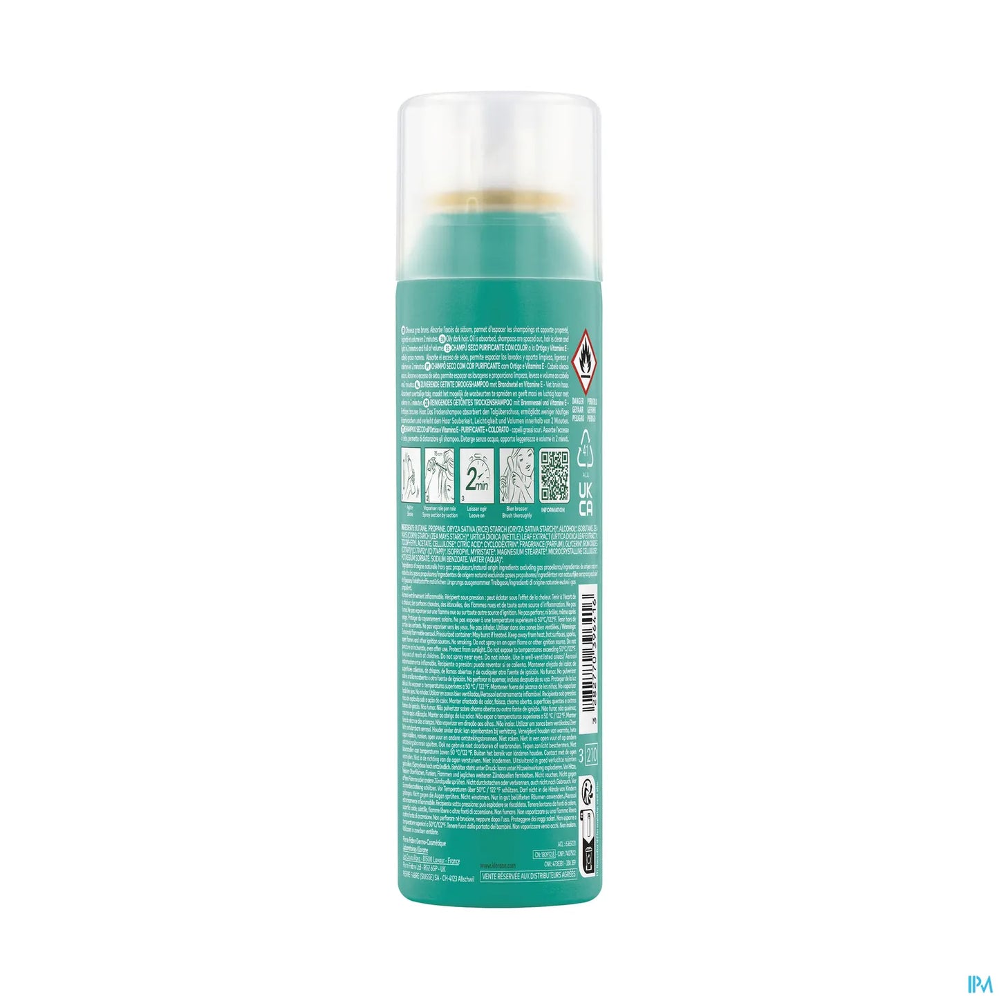 Shampoing Sec Teinté Ortie Et Vitamine E 150 ml