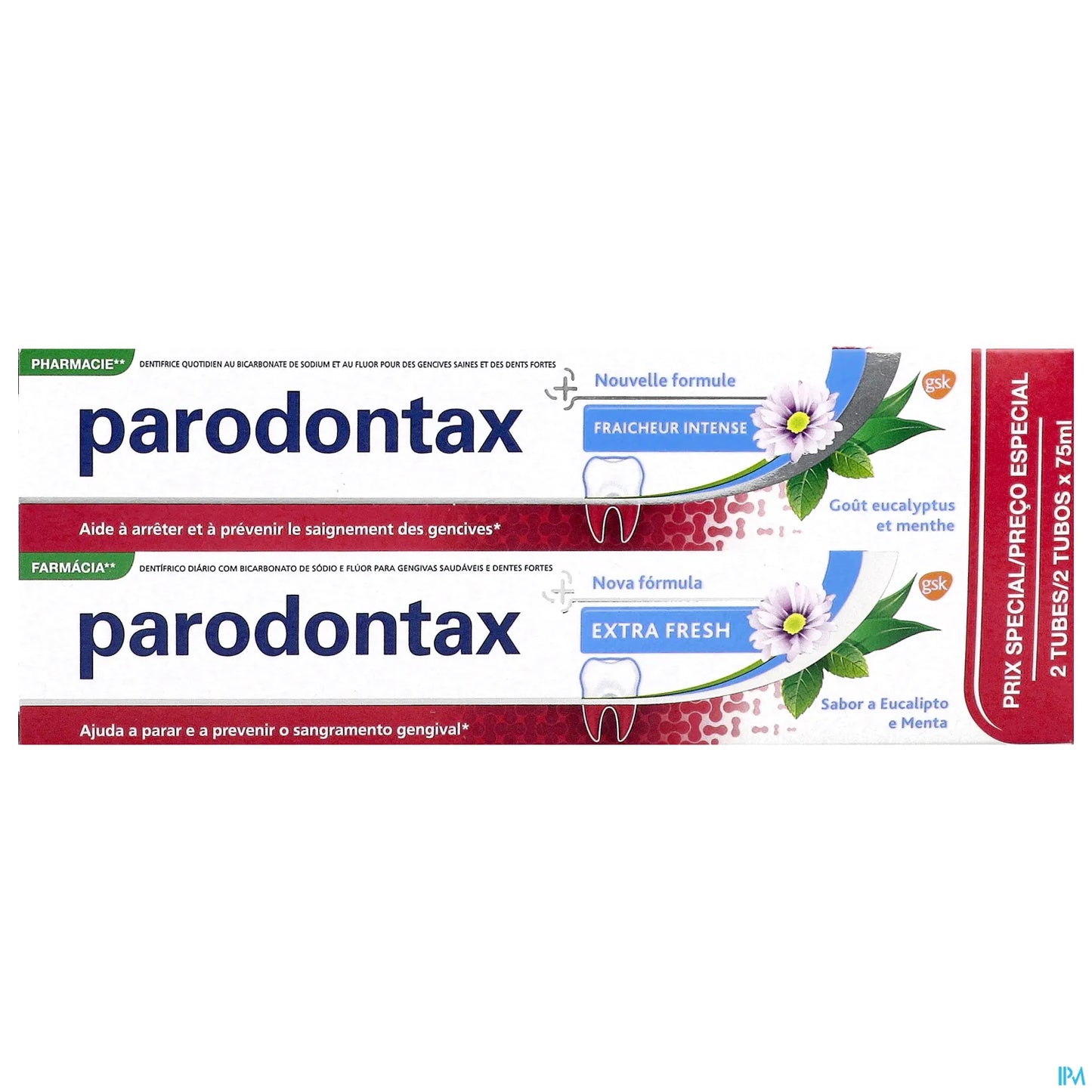 Fraîcheur Intense Dentifrice 2x75ml