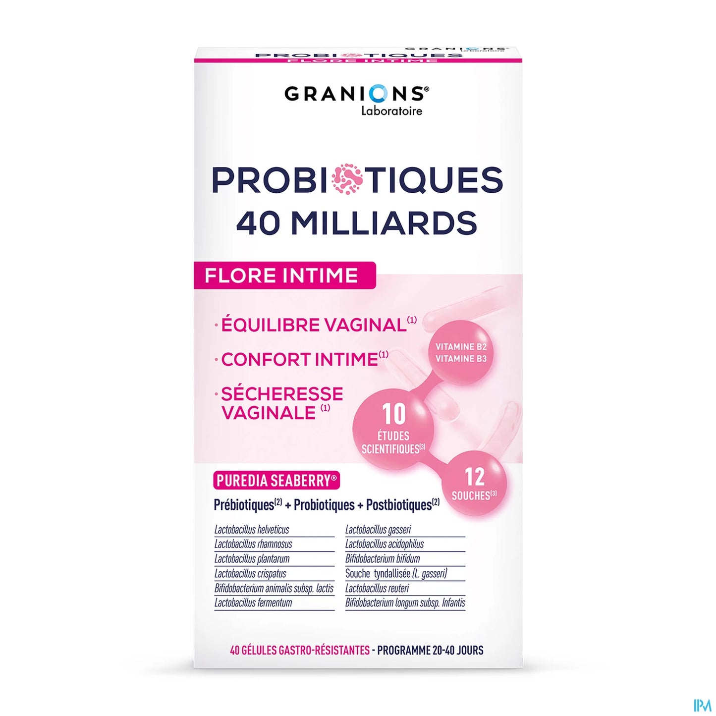 Granions Probiotiques Flore Intime 40 Gélules