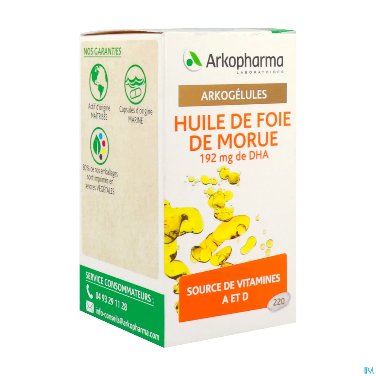 Huile de Foie de Morue 220 Capsules