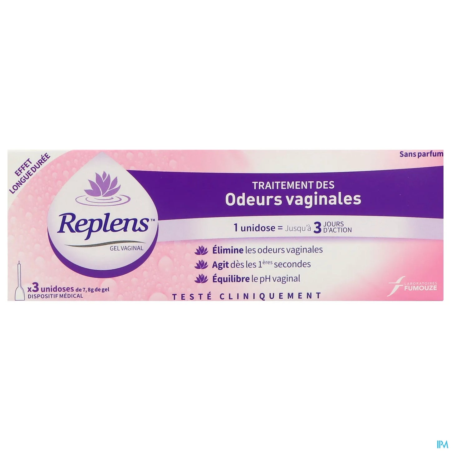 Fumouze Laboratories Replens Gel Vaginale Trattamento degli Odori Vaginali 3 Dosi Monodose