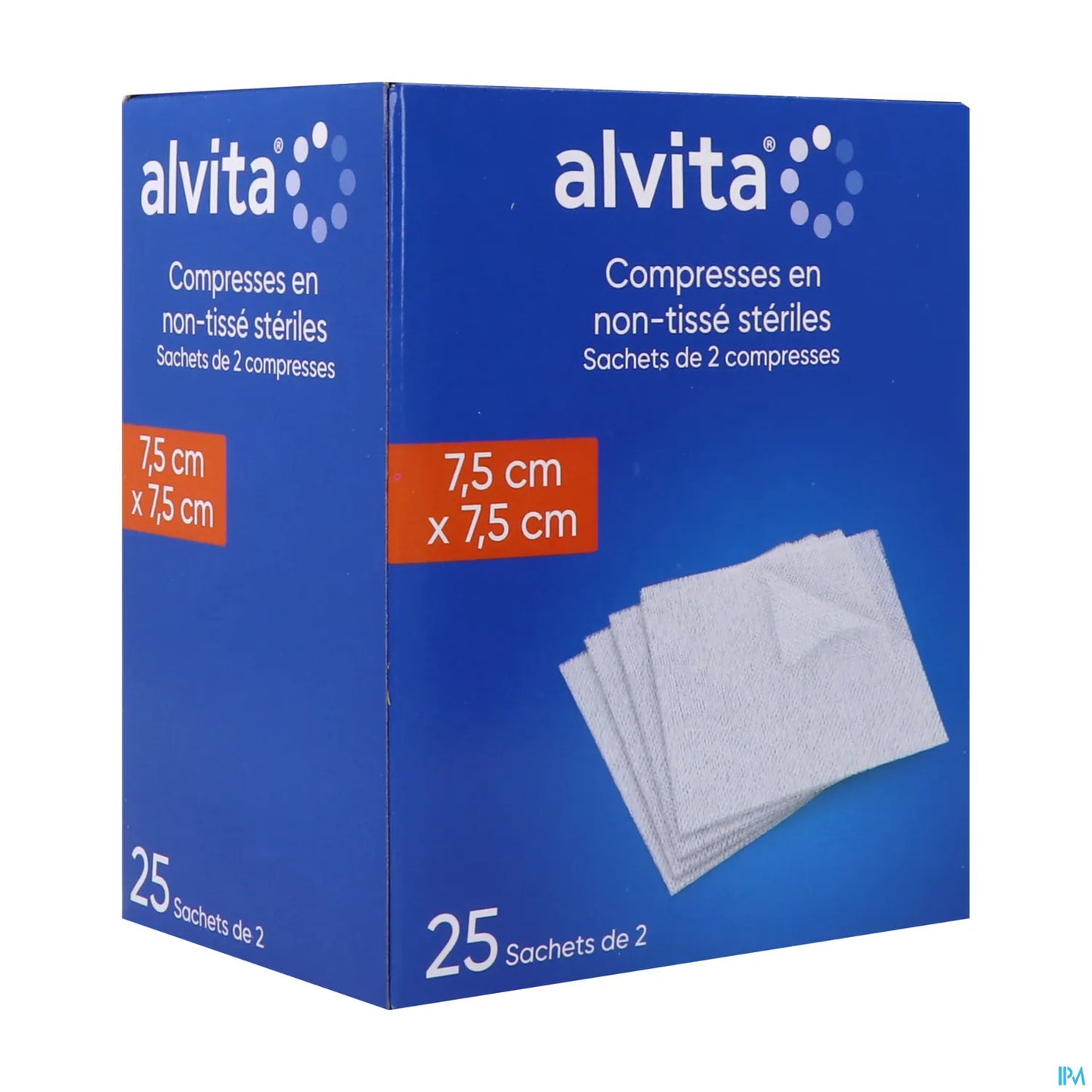 Compresse sterili in tessuto non tessuto 7,5x7,5 cm 25 buste